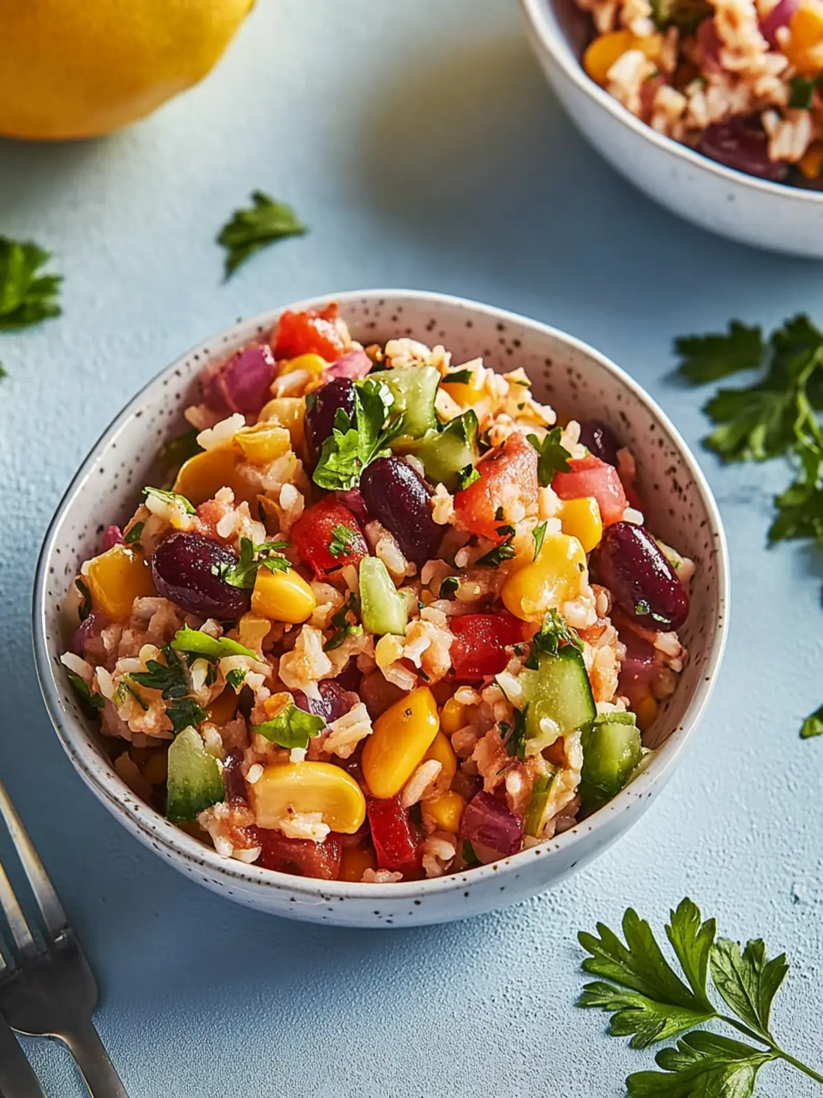 Frischer Mexikanischer Reissalat für jeden Anlass 3 Mexikanischer Reissalat