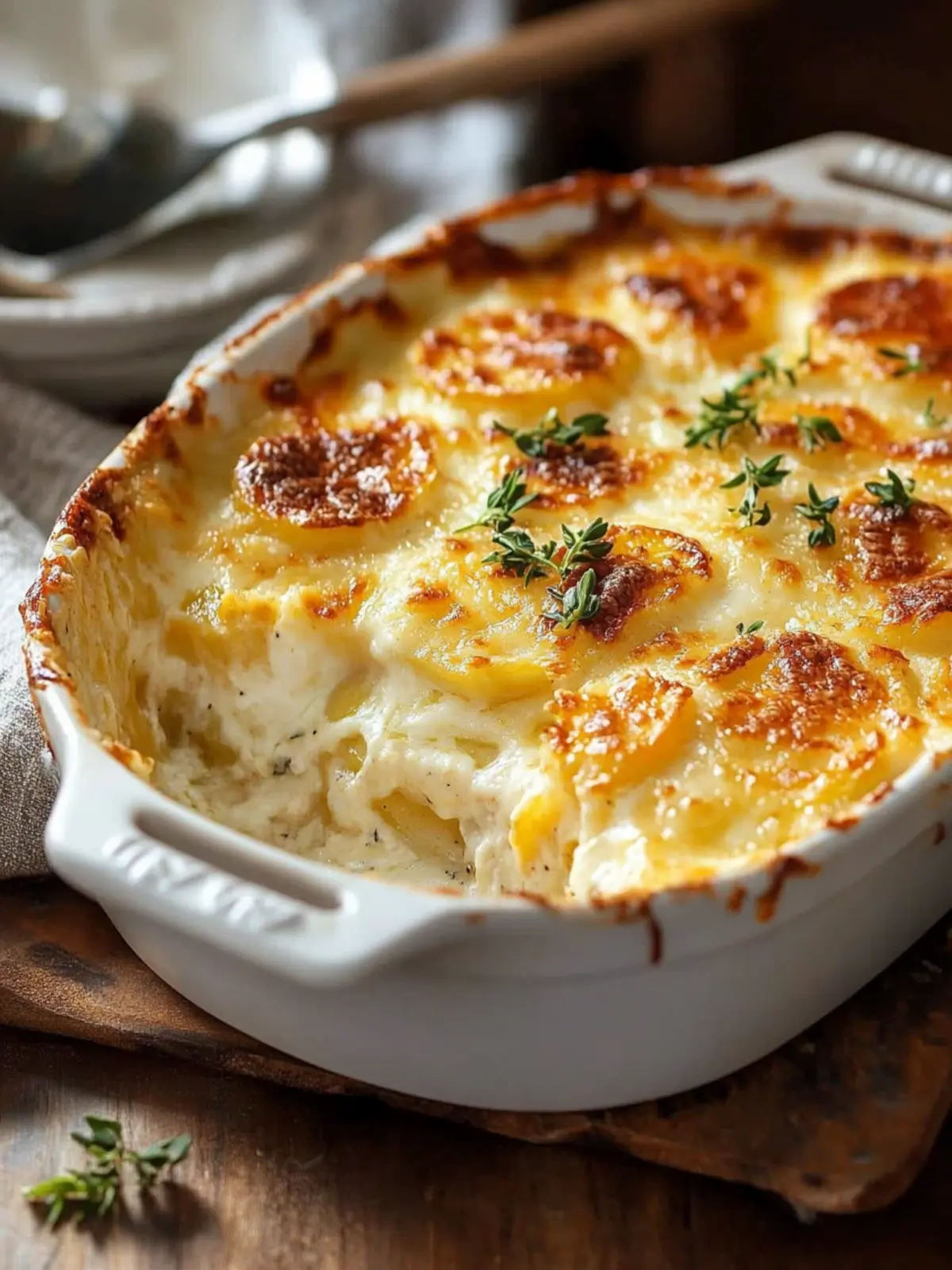 Kartoffelgratin mit Sahne – Der cremigste Genuss ever 4 Kartoffelgratin mit Sahne