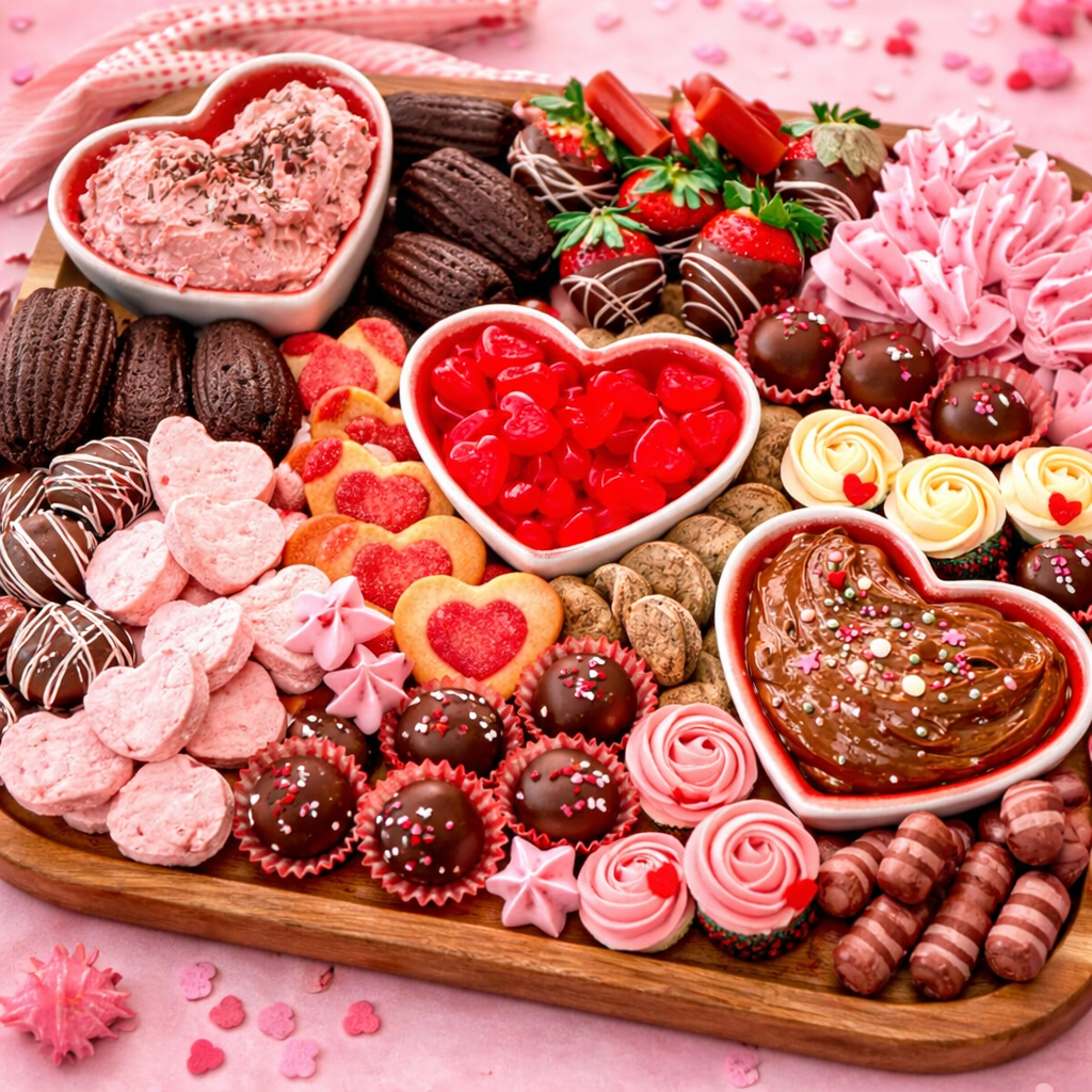 Valentinstag Dessertbrett: Liebevoller Genuss für Zwei 3 Valentinstag Dessertbrett: Liebevoller Genuss für Zwei