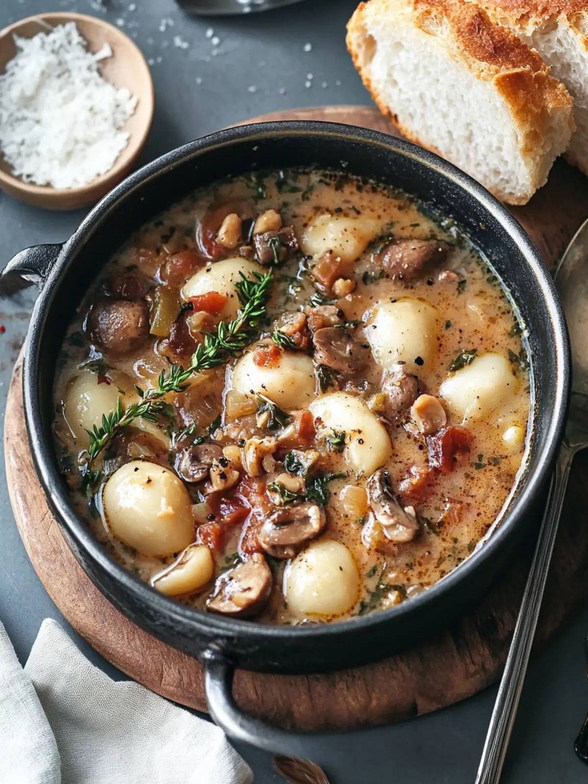 Schmortopf mit Pilzen, weißen Bohnen & Lauch aus dem Ofen genießen 5 Schmortopf mit Pilzen, weißen Bohnen & Lauch aus dem Ofen