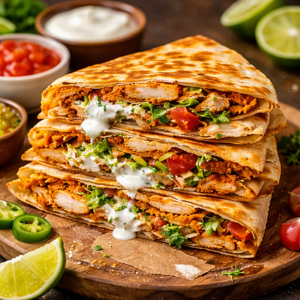 Gesunde Hähnchen-Crunch-Wraps – Schnell, Lecker und Vielseitig 2 Gesunde Hähnchen-Crunch-Wraps – Schnell, Lecker und Vielseitig