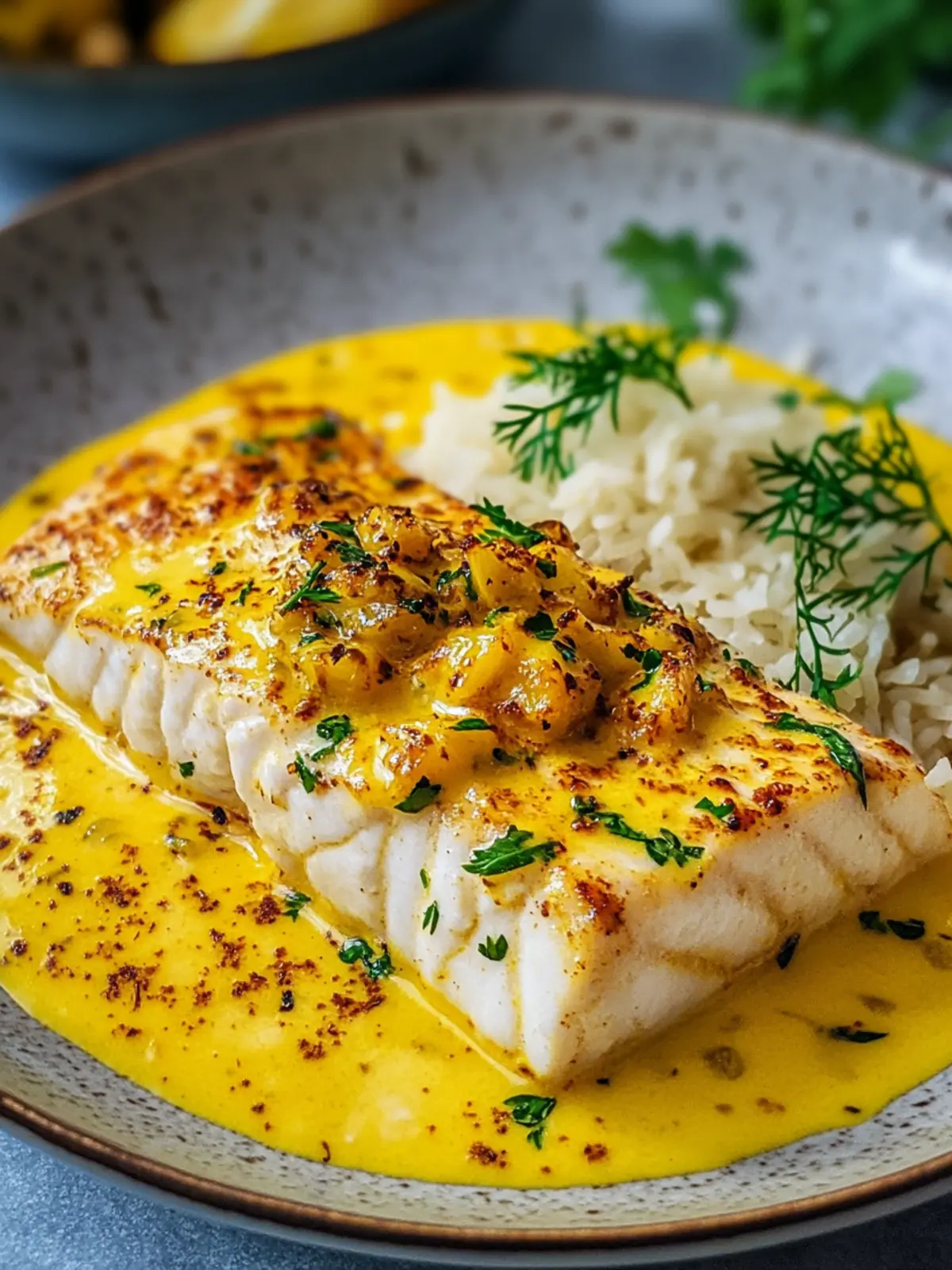 Fischfilet in Kurkuma-Senf-Sauce – Blitzschnell und Lecker 3 Fischfilet in Kurkuma-Senf-Sauce