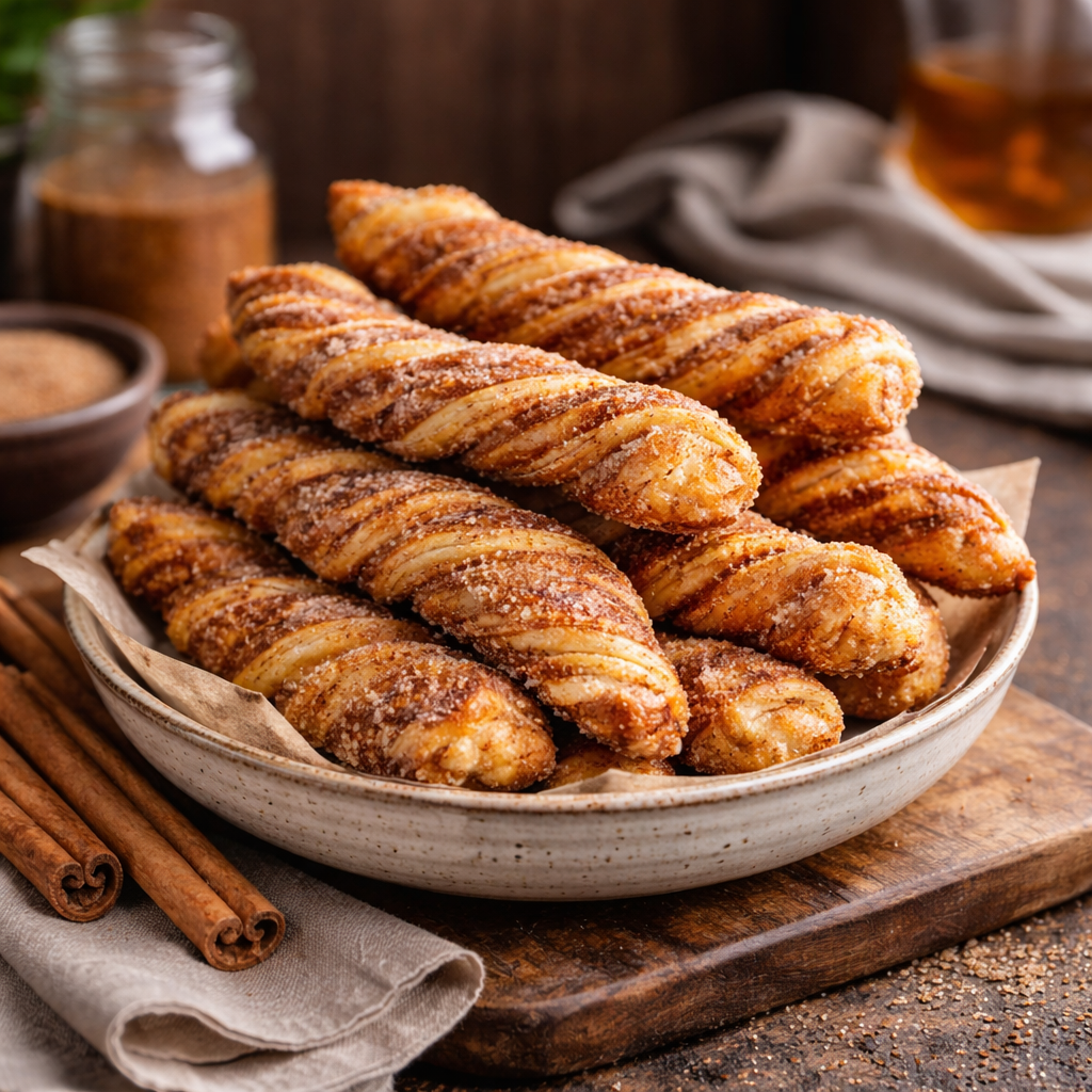 Zimt-Zucker-Stangen aus Blätterteig für den perfekten Snack 2 Zimt-Zucker-Stangen aus Blätterteig für den perfekten Snack