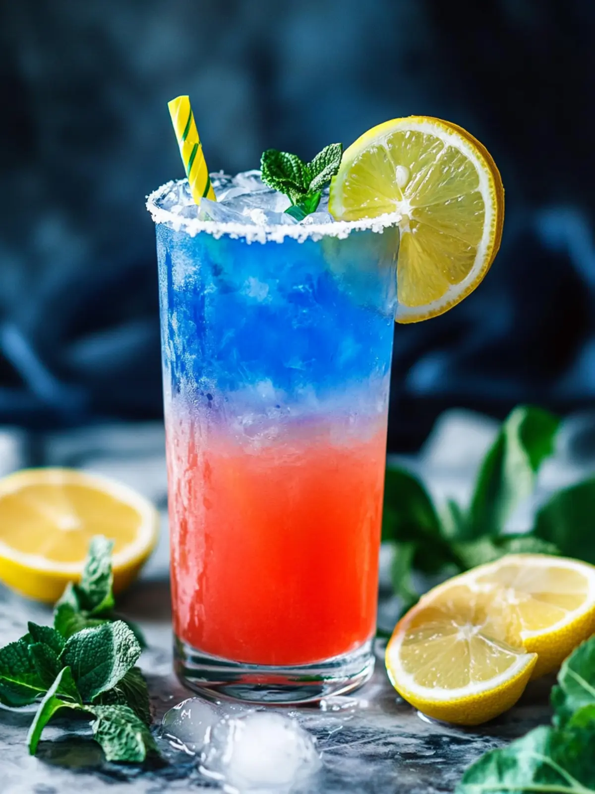 Erfrischender Blauer Lagune Mocktail für heiße Sommertage 4 Blauer Lagune Mocktail