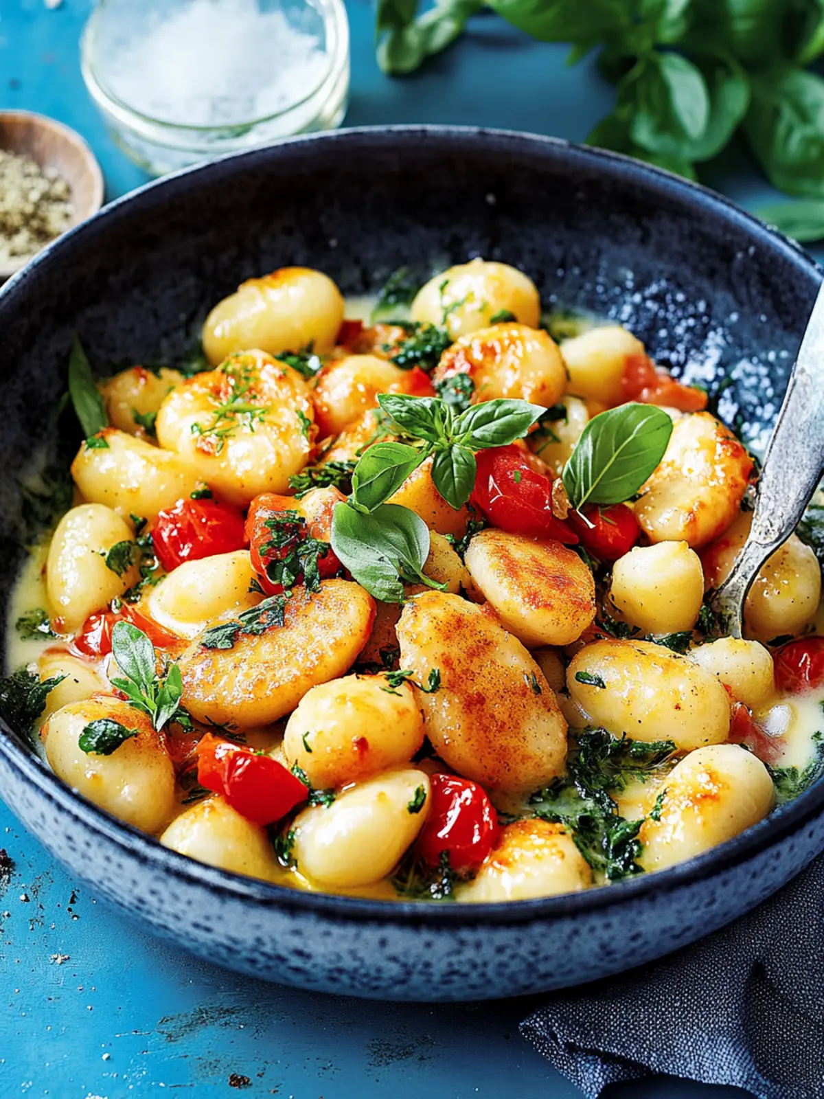 Herzhafte Knoblauchhühnchen-Gnocchi-Pfanne für jeden Tag 2 Herzhafter Knoblauchhühnchen-Gnocchi-Pfanne