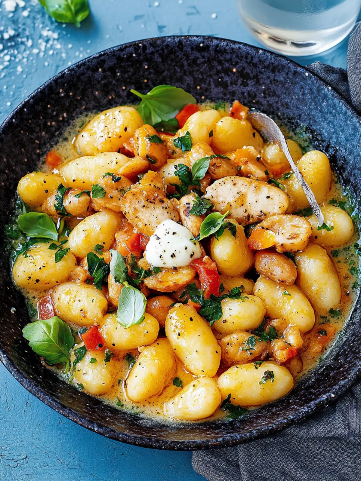 Herzhafte Knoblauchhühnchen-Gnocchi-Pfanne für jeden Tag 4 Herzhafter Knoblauchhühnchen-Gnocchi-Pfanne