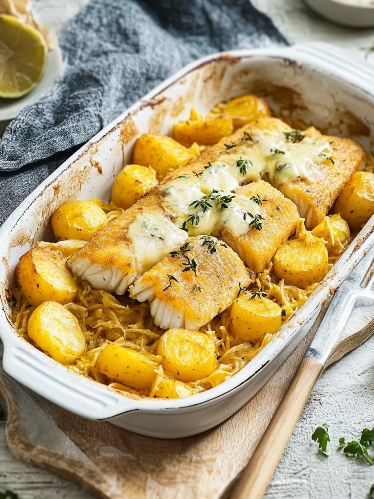 Fischstäbchen Auflauf mit Kartoffeln – Schnelle Familienliebe 2 Fischstäbchen Auflauf mit Kartoffeln