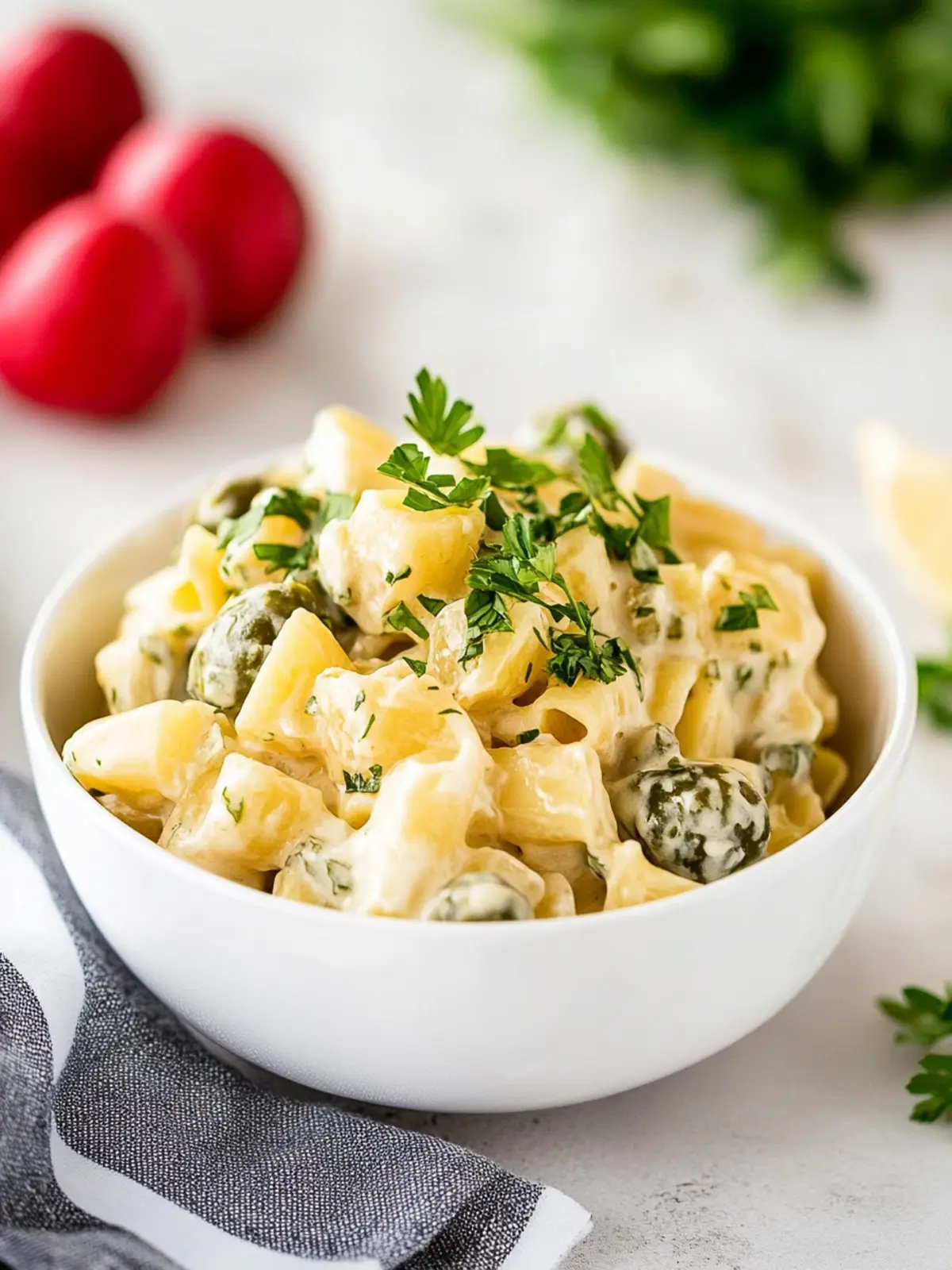 Veganer Kartoffelsalat mit Mayonnaise für jeden Anlass 2 Veganer Kartoffelsalat mit Mayonnaise