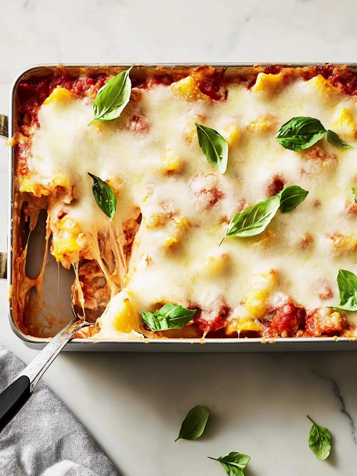 Hühnchen Nugget Parm Auflauf für die ganze Familie 2 Hühnchen Nugget Parm Auflauf