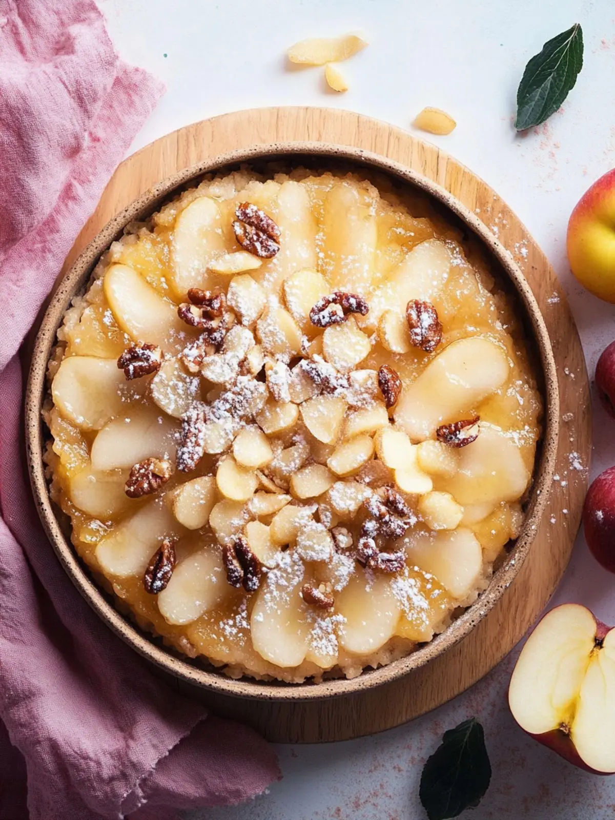 Apfelkuchen-Porridge: Warm, gesund und einfach unwiderstehlich 3 Apfelkuchen-Porridge