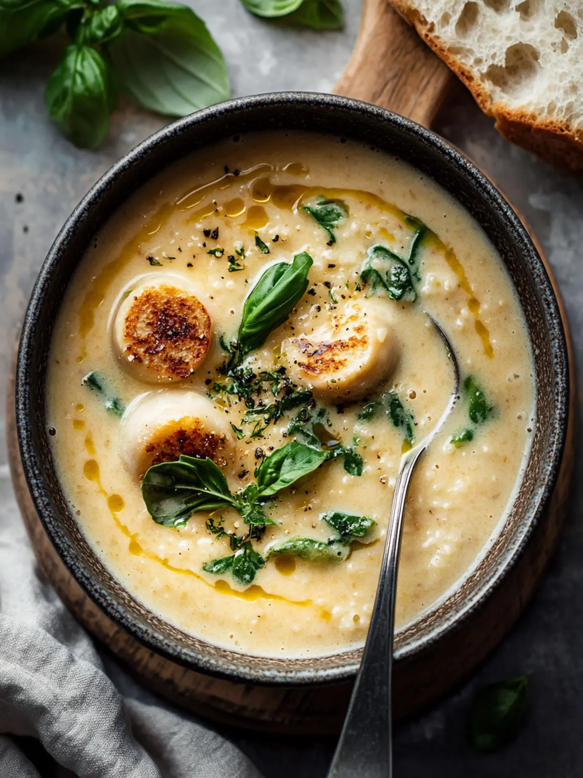 Cremige italienische Hackbällchensuppe für Seelenwärmer 3 Cremige italienische Hackbällchensuppe