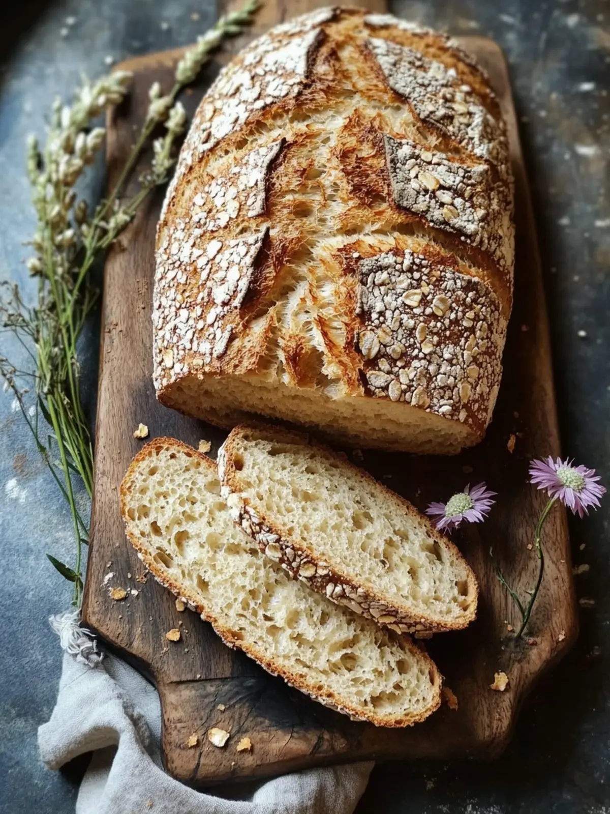 Friss dich dumm Brot mit Haferflocken – Gesund & Schnell Genießen 2 Friss dich dumm Brot mit Haferflocken