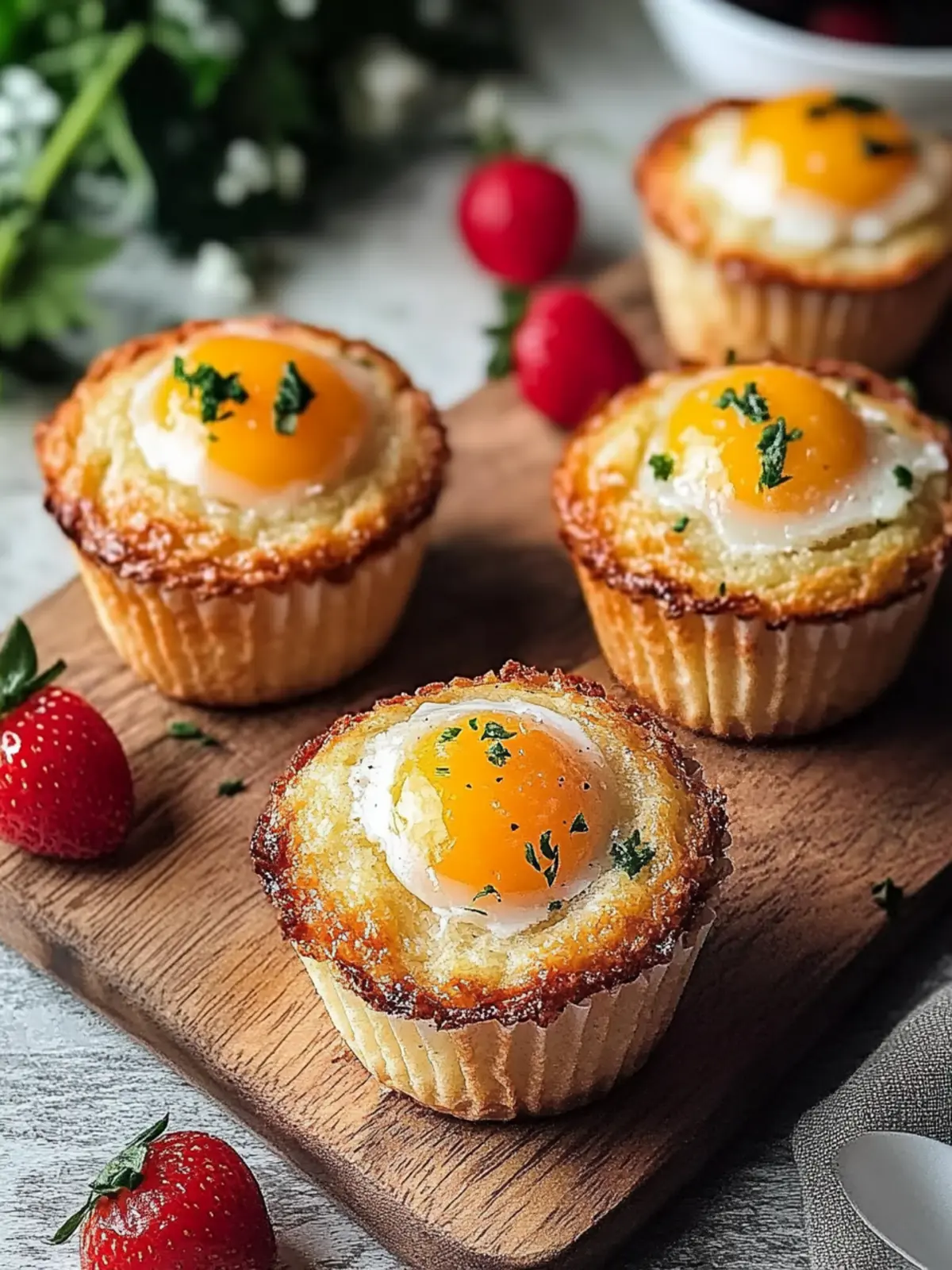 Frühstücksmuffins mit Ei