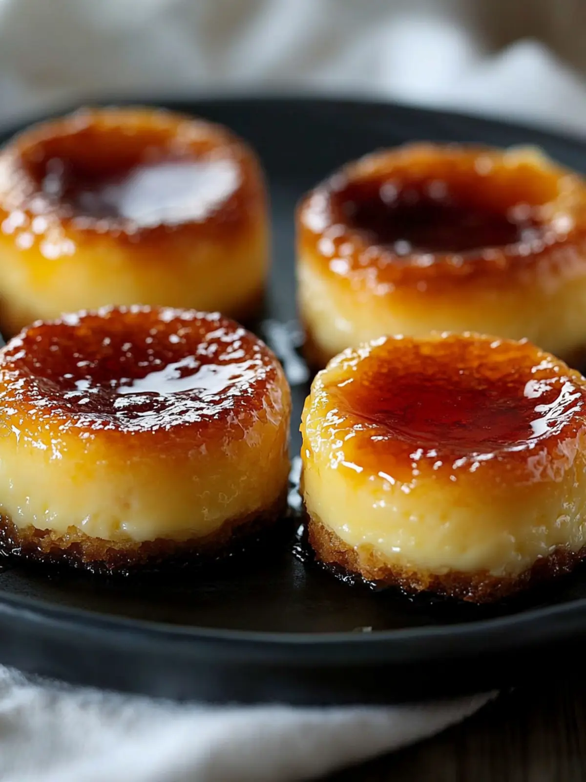 Mini Crème Brûlée Käsekuchen: Himmlisch und Einfache Mini-Genüsse 5 Mini Crème Brûlée Käsekuchen