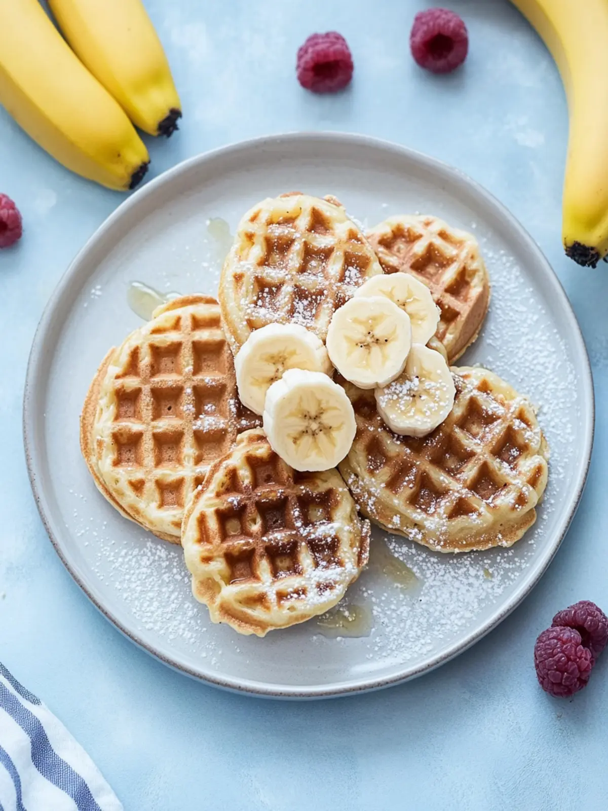 Mehlfreie Bananen-Hafer-Waffeln für gesunden Genuss zuhause 3 Mehlfreie Bananen-Hafer-Waffeln