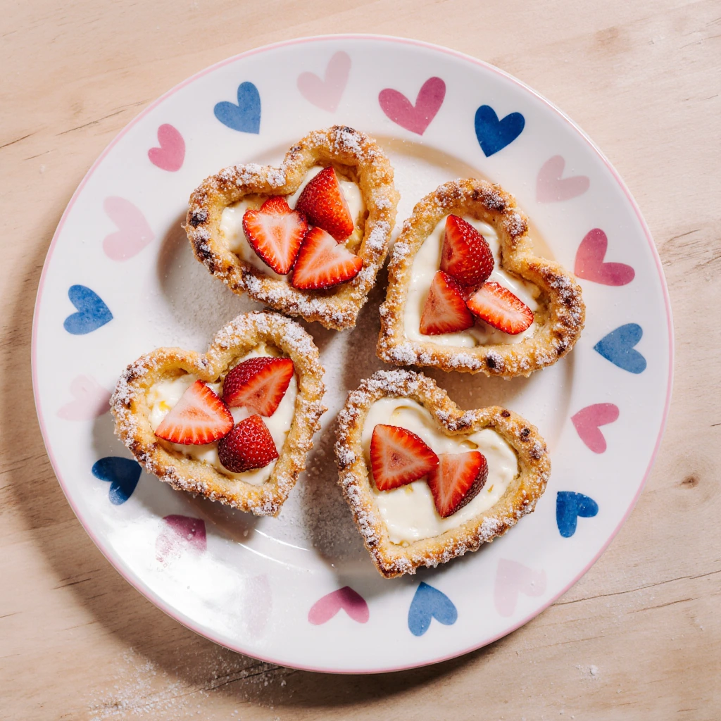Puff Pastry Hearts mit Erdbeeren schnell selbstgemacht 3 Puff Pastry Hearts mit Erdbeeren schnell selbstgemacht