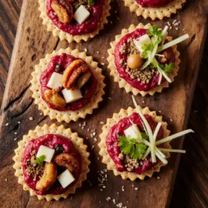 Rote-Bete-Hummus trifft auf knusprige Cracker: Bunt und Lecker 2 Rote-Bete-Hummus trifft auf knusprige Cracker: Bunt und Lecker