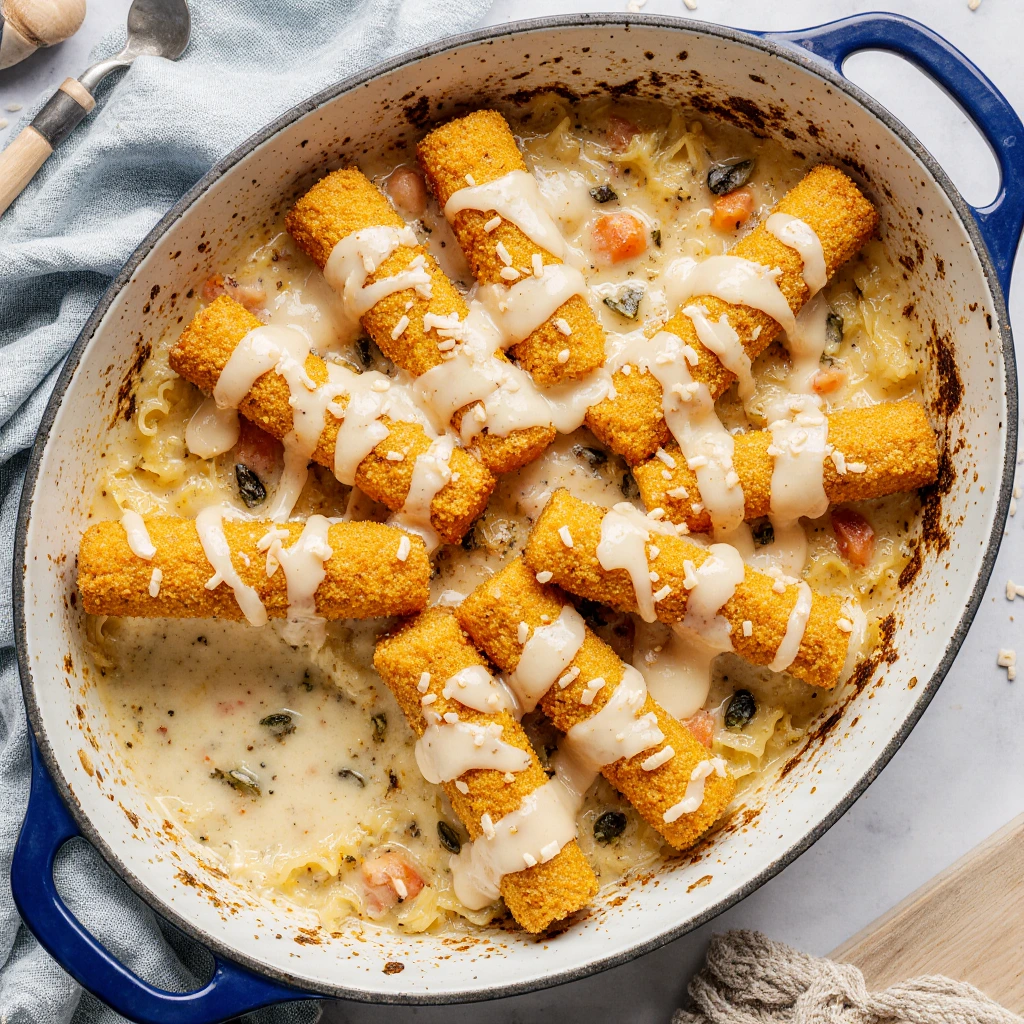 Fischstäbchen Auflauf mit Kartoffeln: Schnell und lecker genießen 2 Fischstäbchen Auflauf mit Kartoffeln: Schnell und lecker genießen