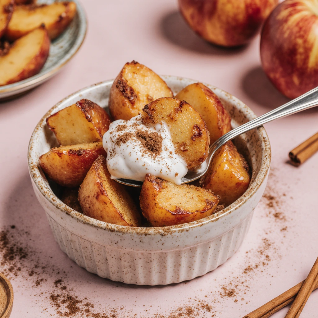 Gebackene Äpfel mit Zimt aus dem Airfryer in 15 Minuten 3 Gebackene Äpfel mit Zimt aus dem Airfryer in 15 Minuten
