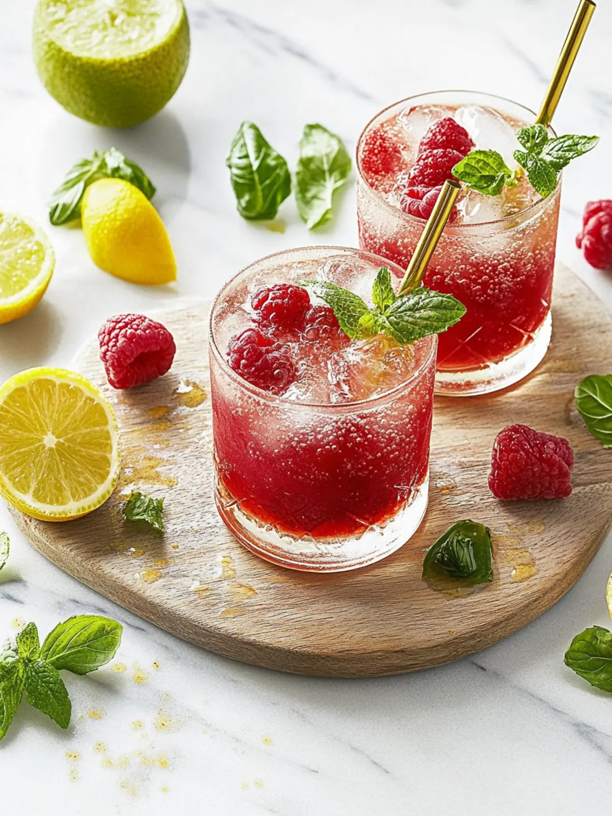 Erfrischender Himbeer-Mojito-Cocktail für heiße Tage 2 Himbeer-Mojito-Cocktail