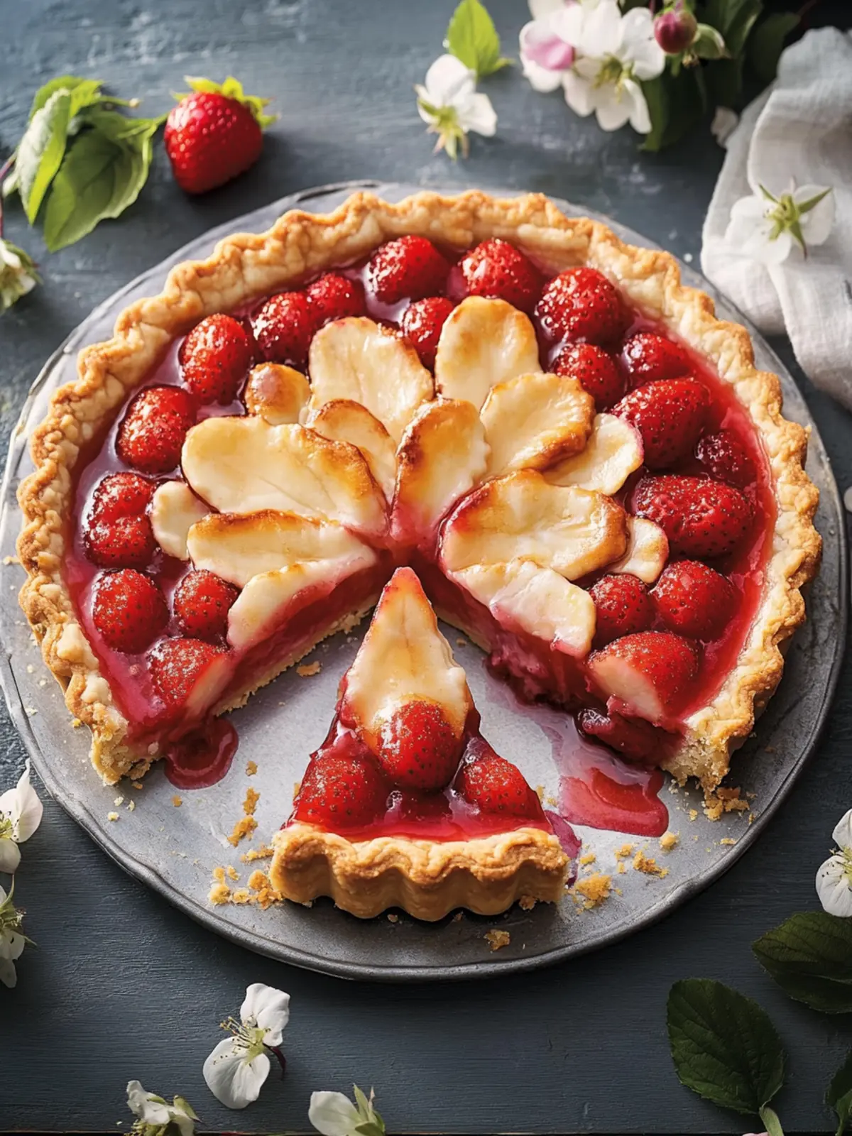 Erdbeer-Rhabarber-Tarte: Himmlischer Genuss für den Sommer 5 Erdbeer-Rhabarber-Tarte