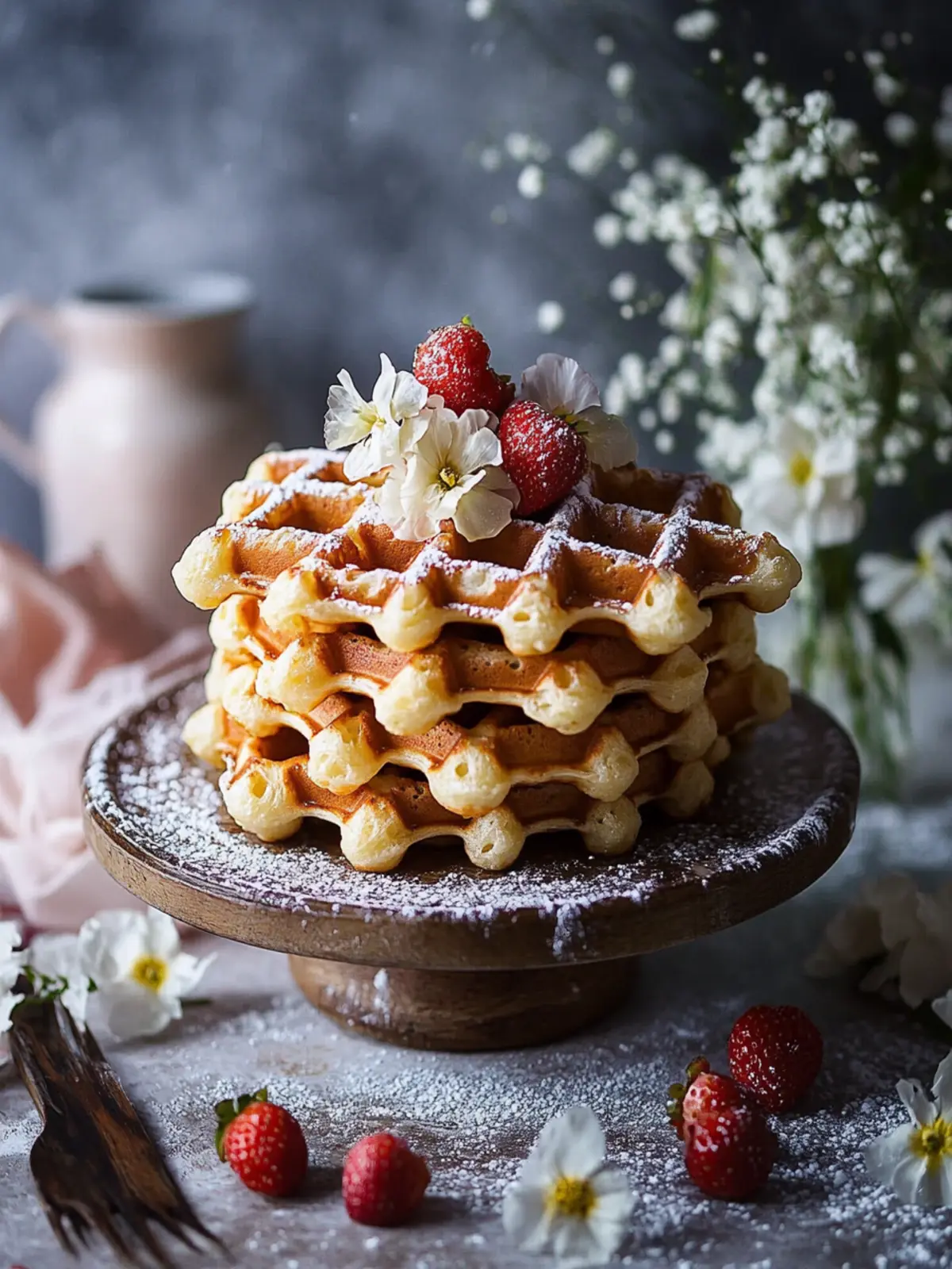 Himmlisch fluffige Belgische Waffeln für das perfekte Frühstück 2 Belgische Waffeln