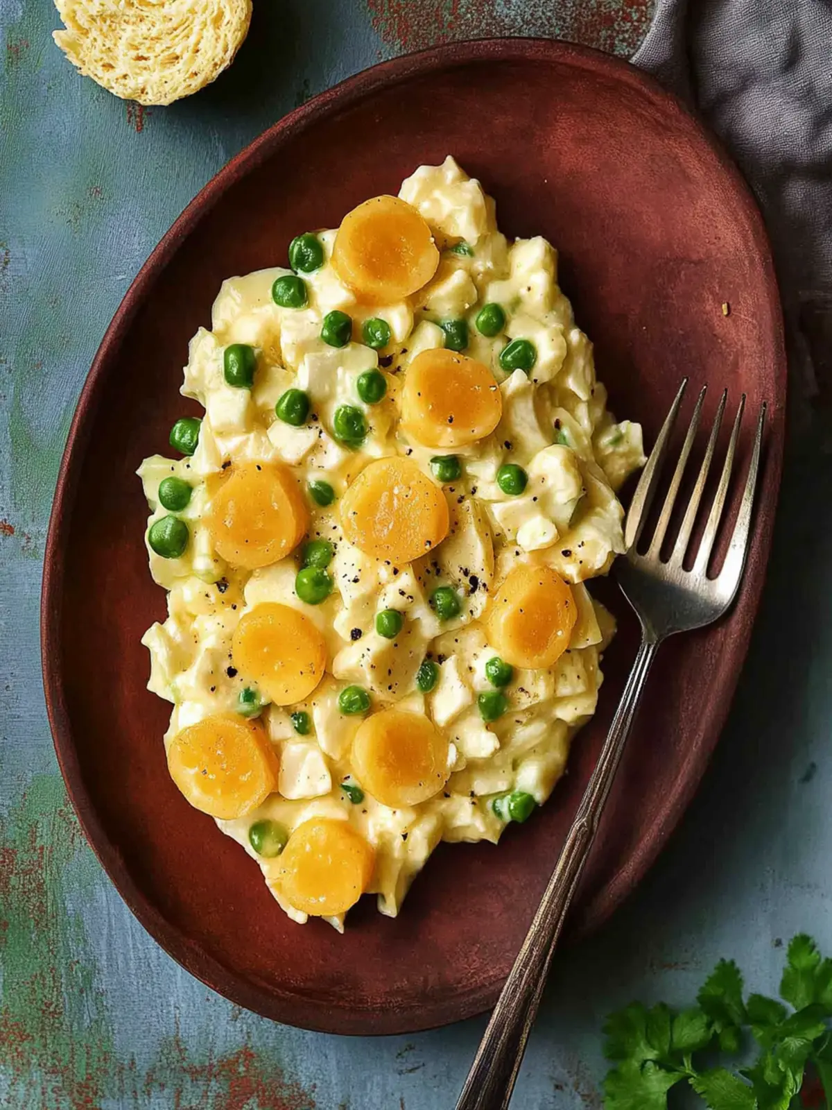 Cremiger Eiersalat mit Frühlingszwiebeln 3 Creamy egg salad with spring onions