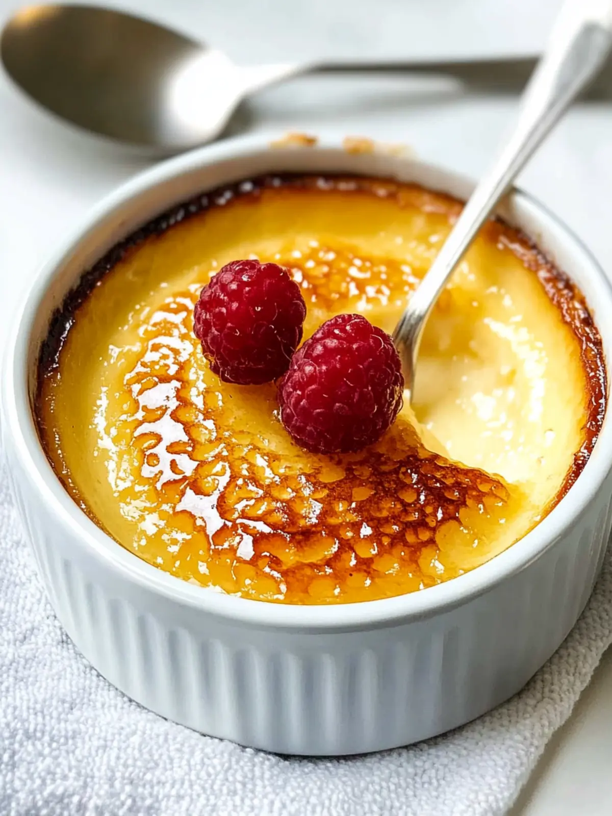Einfache Vanilla Crème Brûlée im Air Fryer oder Ofen genießen 5 Simple Vanilla Crème Brûlée (Air Fryer or Oven)