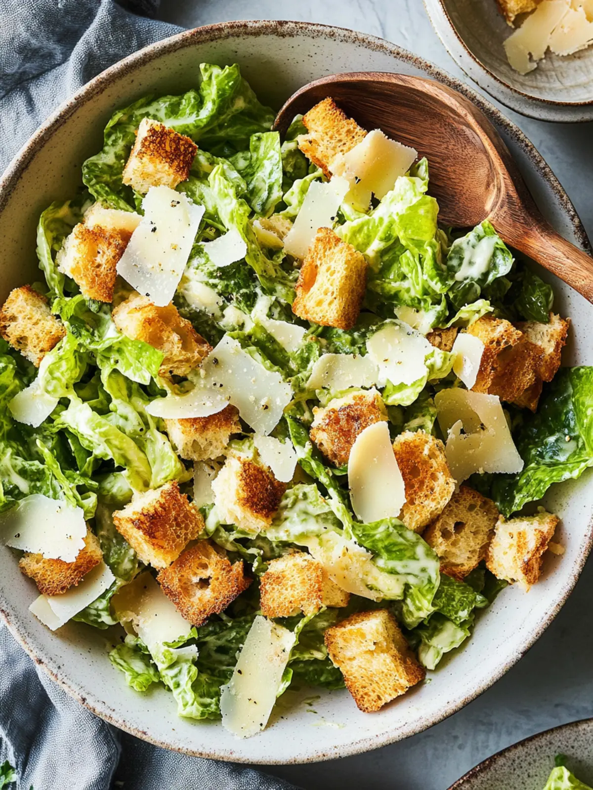 Klassischer Caesar-Salat mit hausgemachtem Dressing zaubern 2 Caesar-Salat