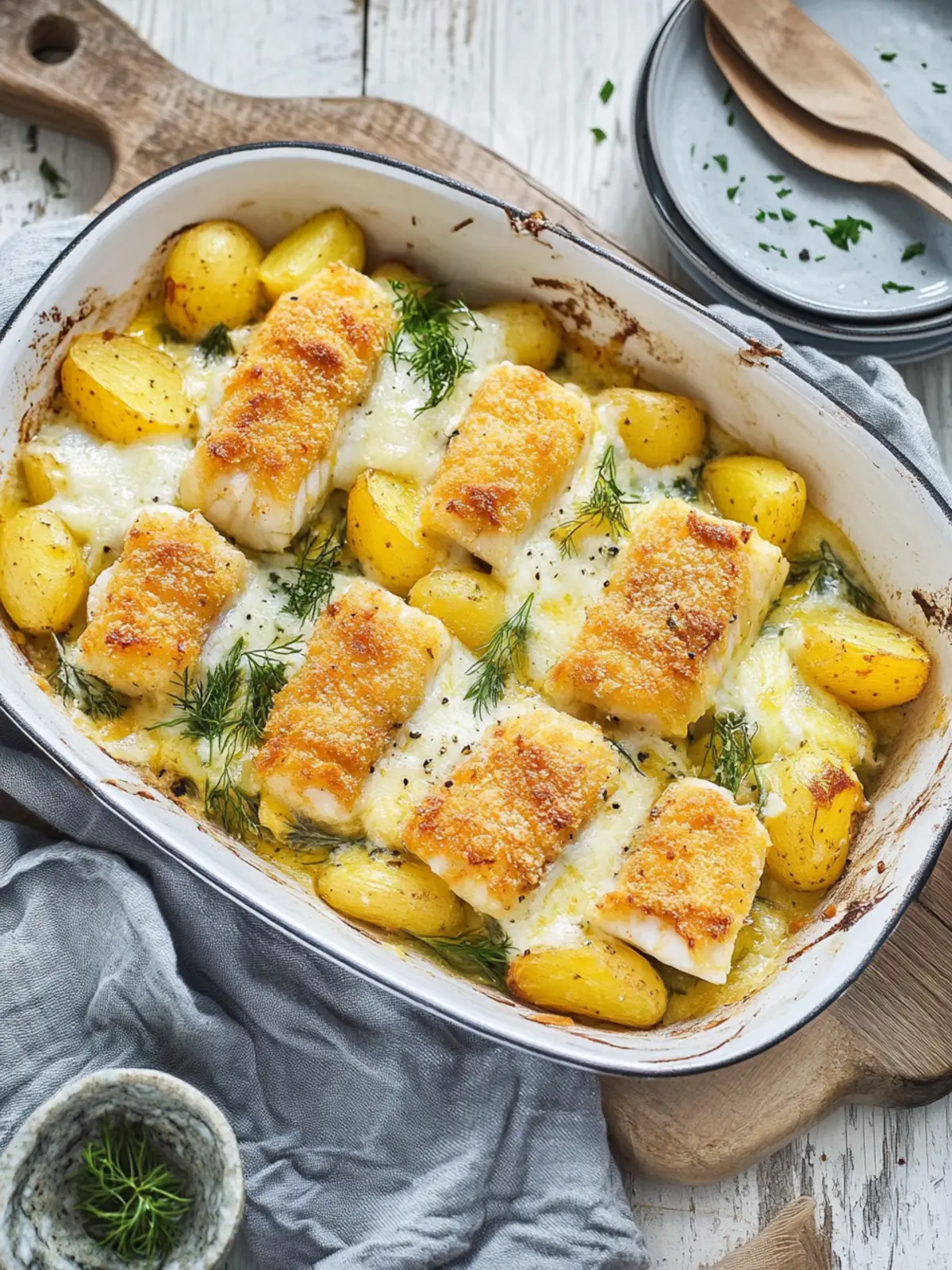 Fischstäbchen Auflauf mit Kartoffeln: Schnell und lecker genießen 3 Fischstäbchen Auflauf mit Kartoffeln