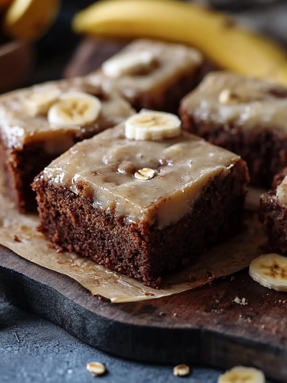 Saftige Bananenbrot-Brownies mit Frischkäse-Frosting genießen 5 Bananenbrot-Brownies