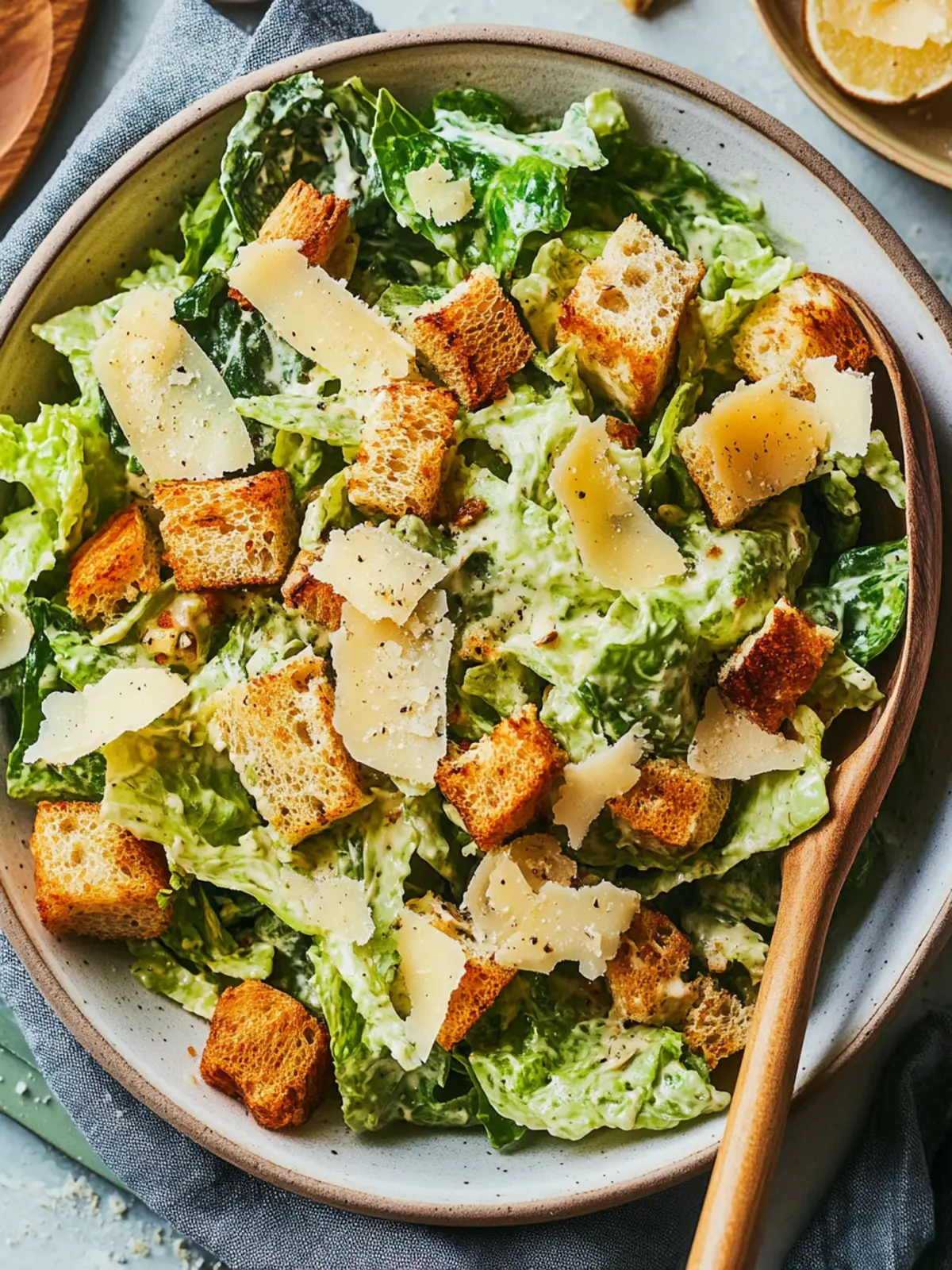 Klassischer Caesar-Salat mit hausgemachtem Dressing zaubern 3 Caesar-Salat