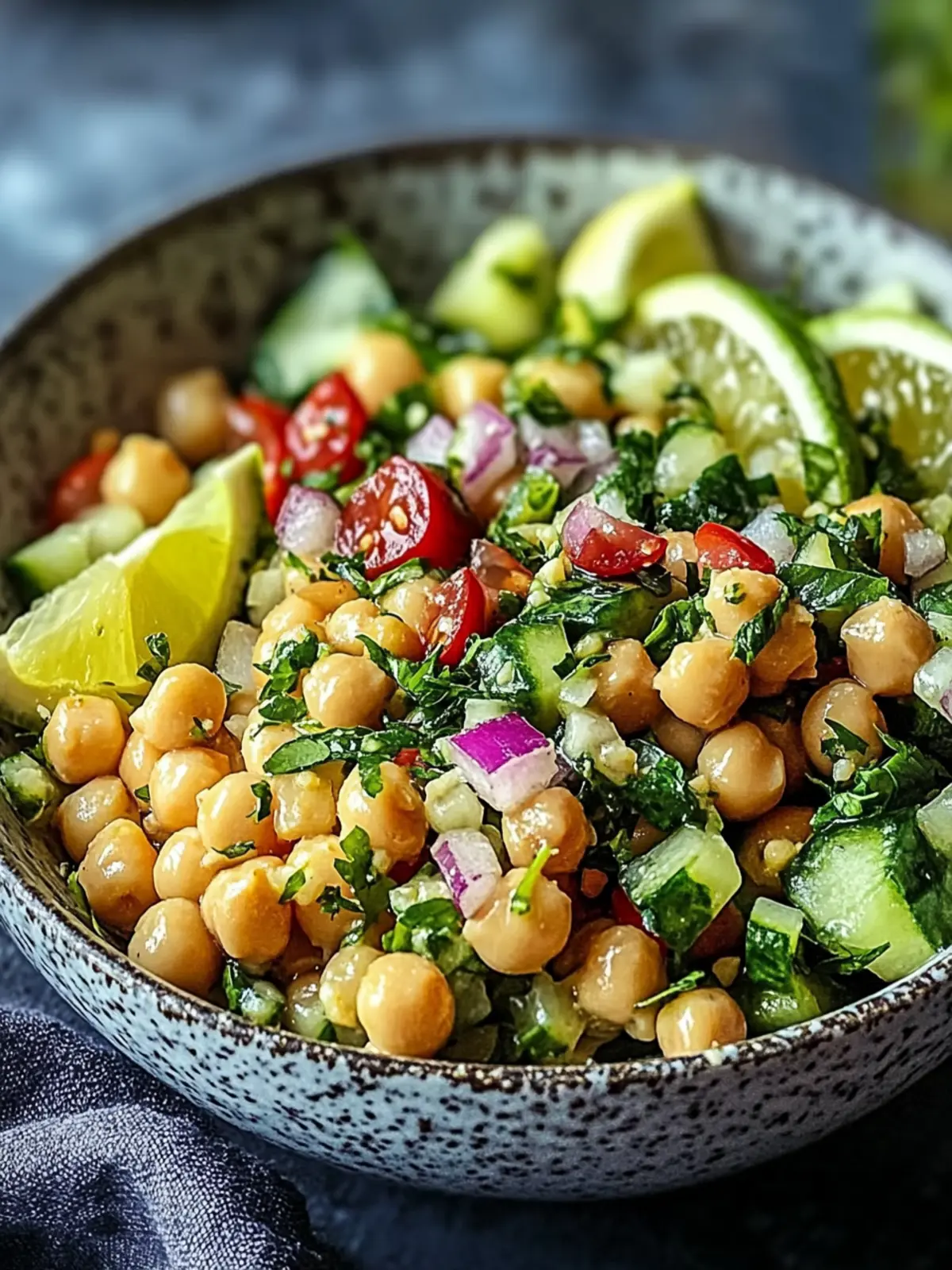 Köstlicher Tahini-Zitronen-Kichererbsen-Salat für jeden Tag 3 Tahini-Zitronen-Kichererbsen-Salat