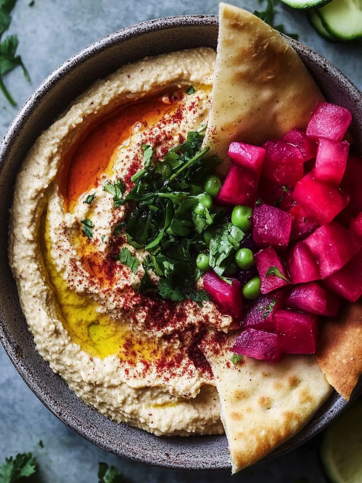 Geröstete Randen Hummus Pita für ein gesundes Snackvergnügen 5 Geröstete Randen Hummus Pita