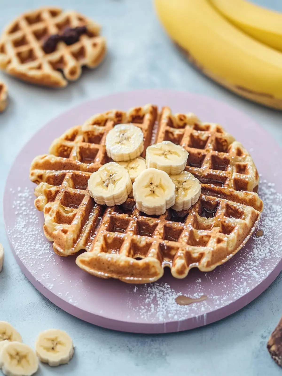 Mehlfreie Bananen-Hafer-Waffeln für gesunden Genuss zuhause 2 Mehlfreie Bananen-Hafer-Waffeln