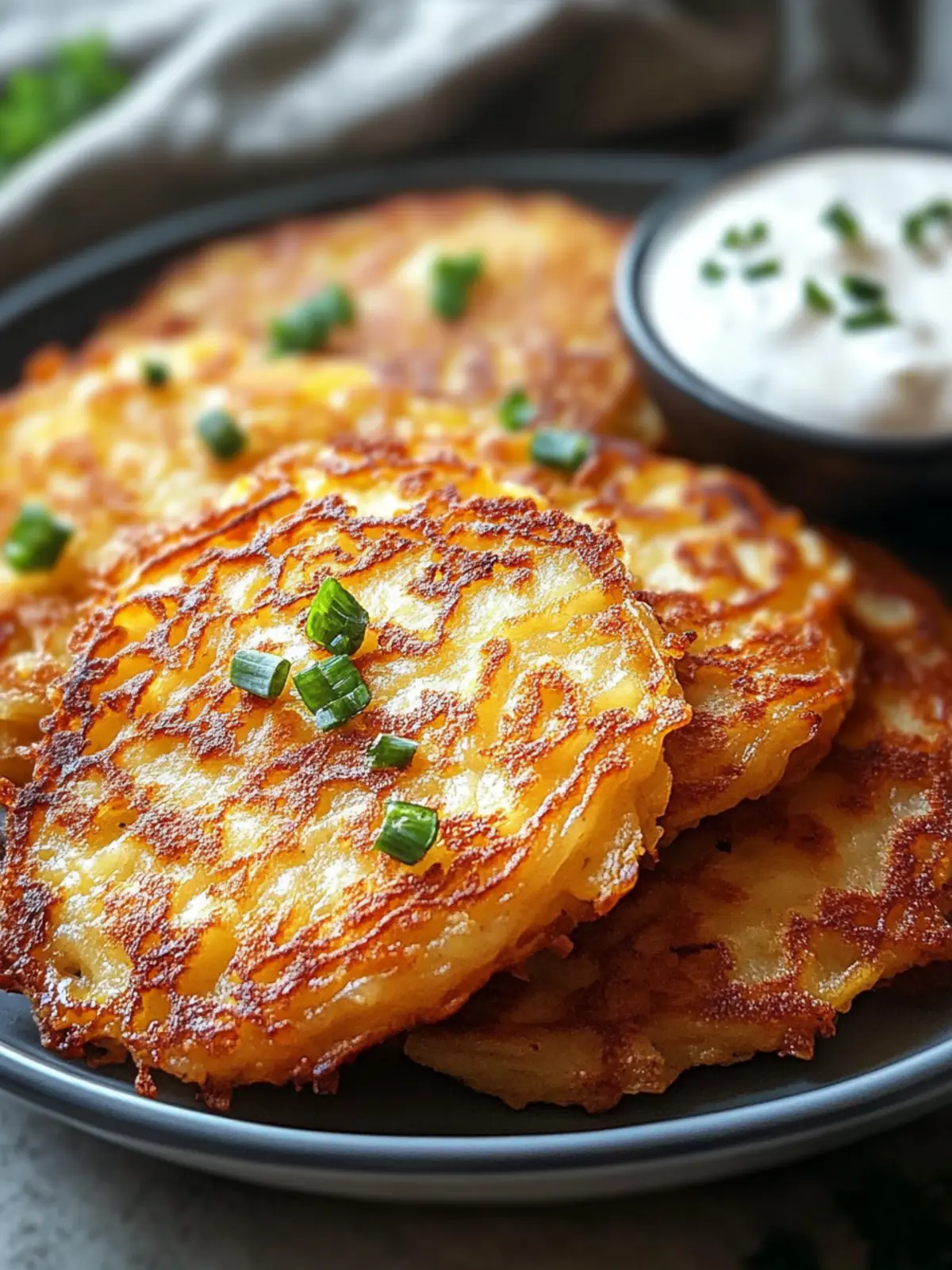 Kartoffelpuffer ohne Fett aus der Heißluftfritteuse: Gesund & Knusprig 4 Kartoffelpuffer ohne Fett aus der Heißluftfritteuse