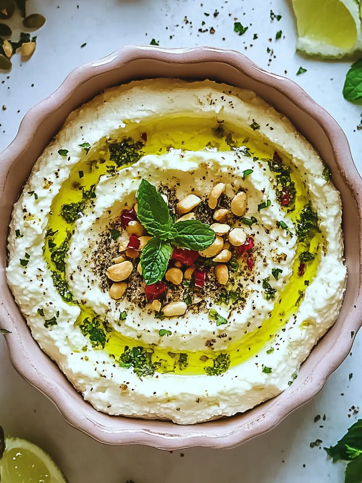 Pistazien Feta Dip: Cremiger Genuss in 10 Minuten 5 Pistazien Feta Dip