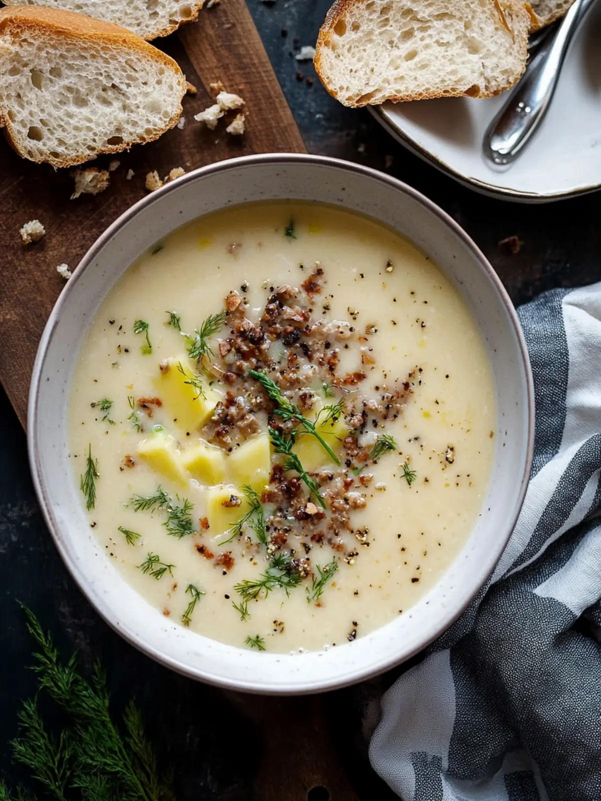 Käse-Lauch-Suppe – Herzhaft und schnell für kalte Tage 4 Käse-Lauch-Suppe