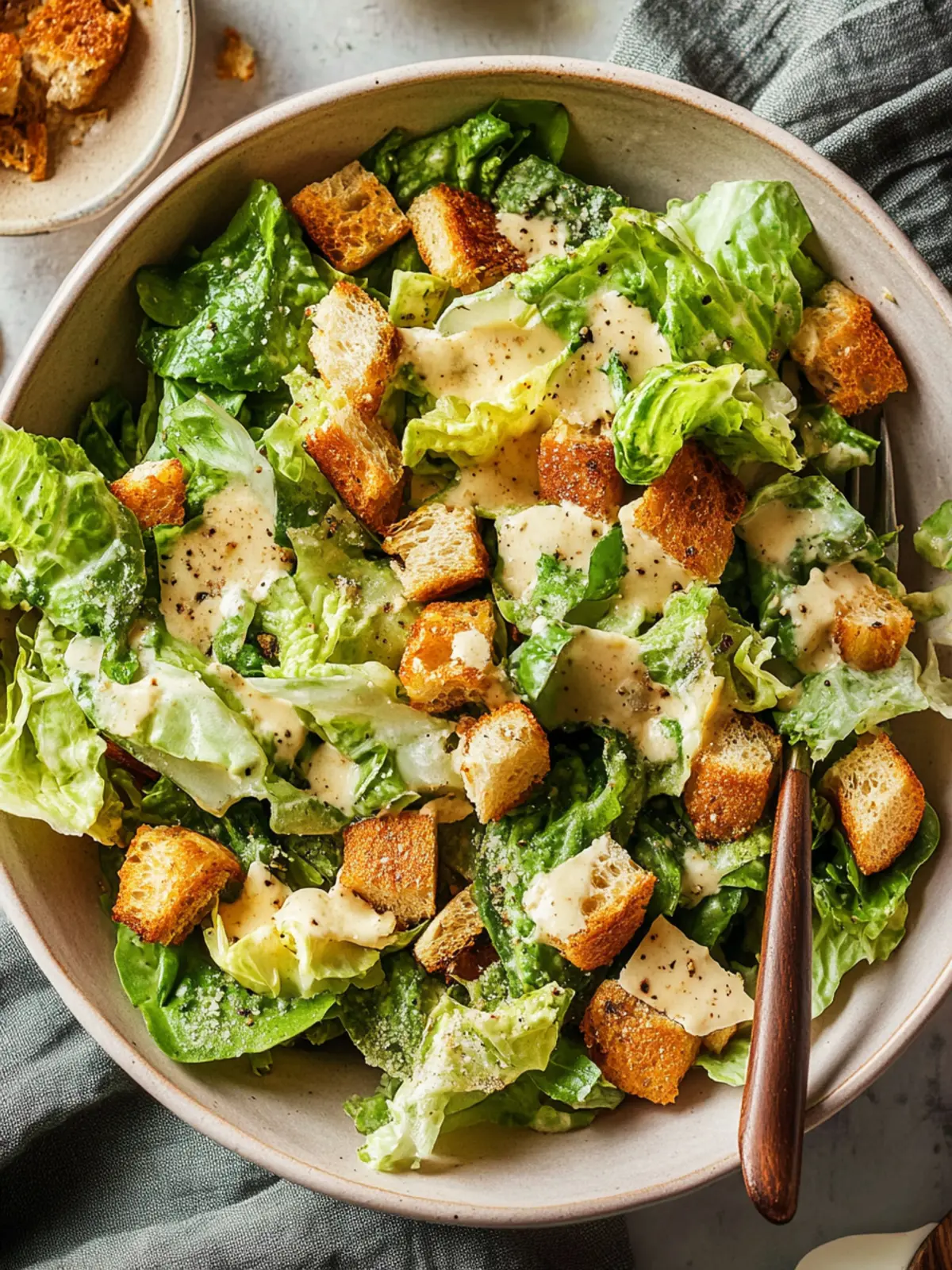 Klassischer Caesar-Salat mit hausgemachtem Dressing zaubern 5 Caesar-Salat