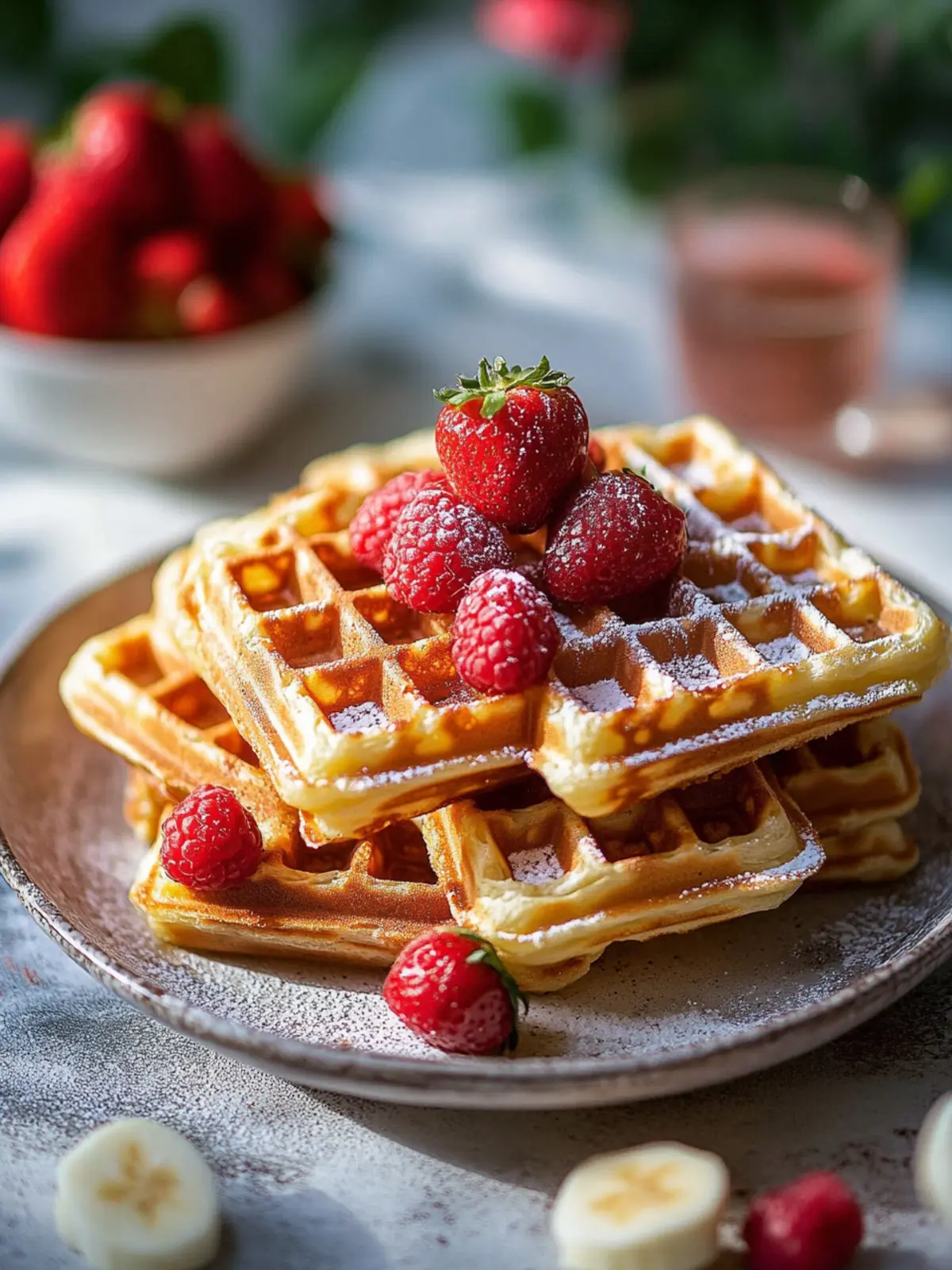 Himmlisch fluffige Belgische Waffeln für das perfekte Frühstück 5 Belgische Waffeln