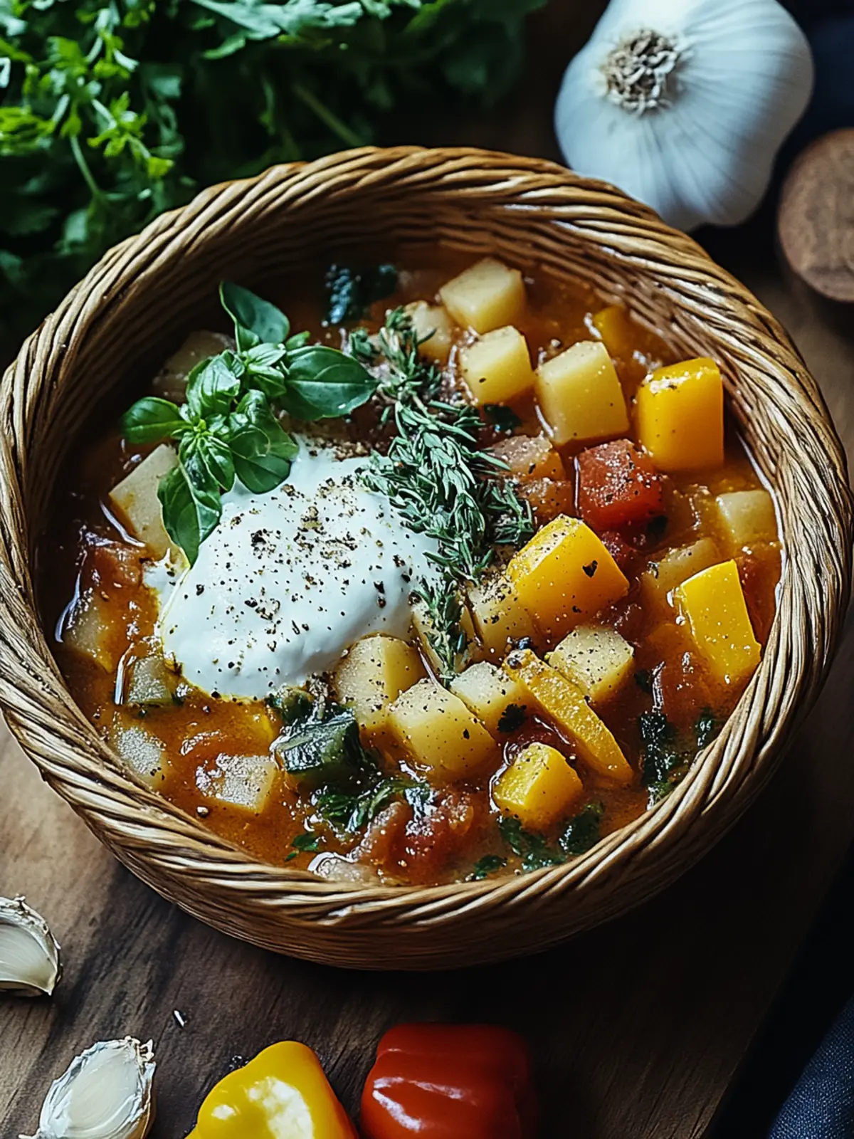 Herzhafter Vegetarischer Bauerntopf für warme Seelenmomente 3 Vegetarischer Bauerntopf