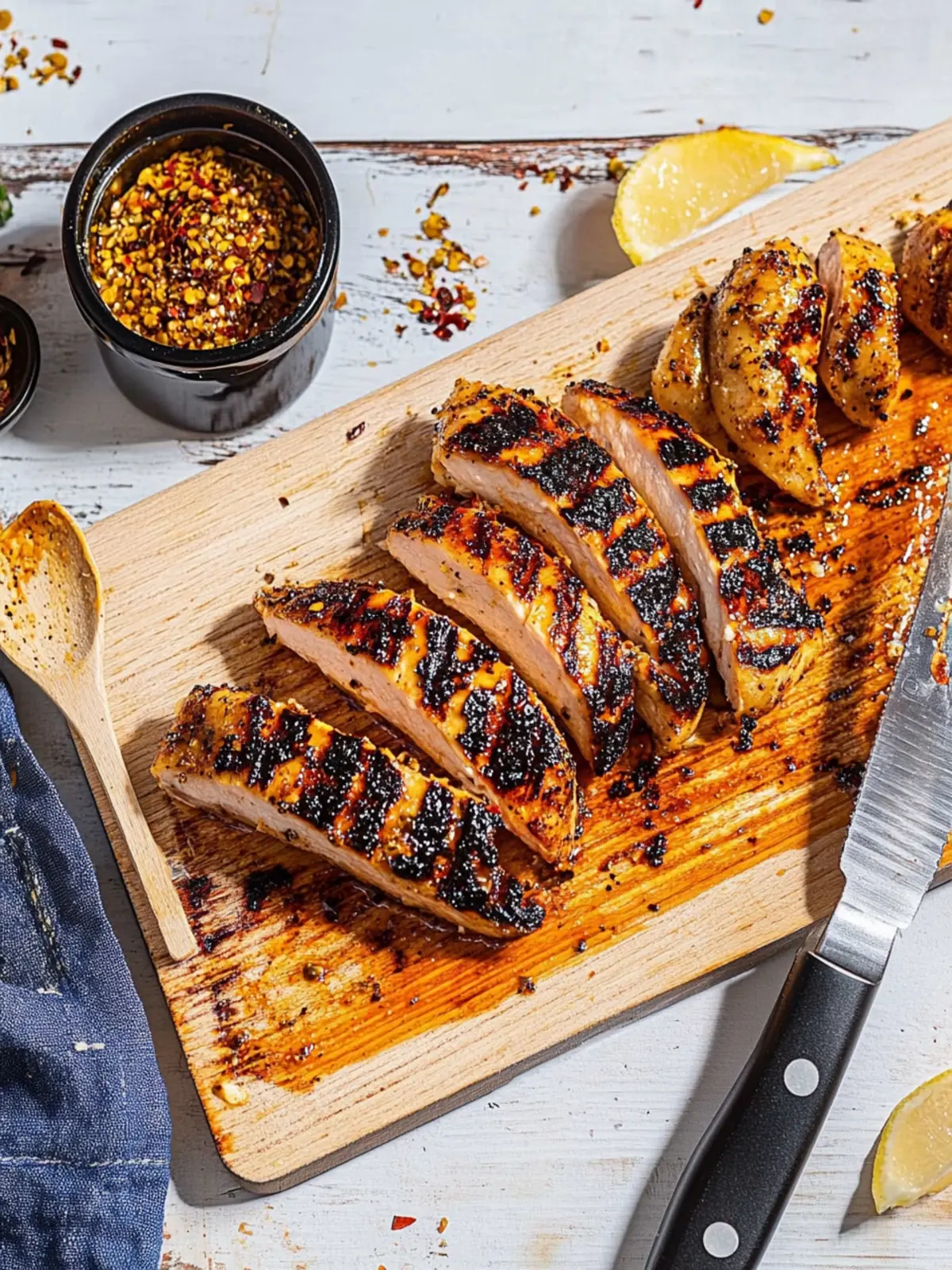 Grilled Chicken Breast mit Curry-Marinade genießen 5 Grilled chicken breast