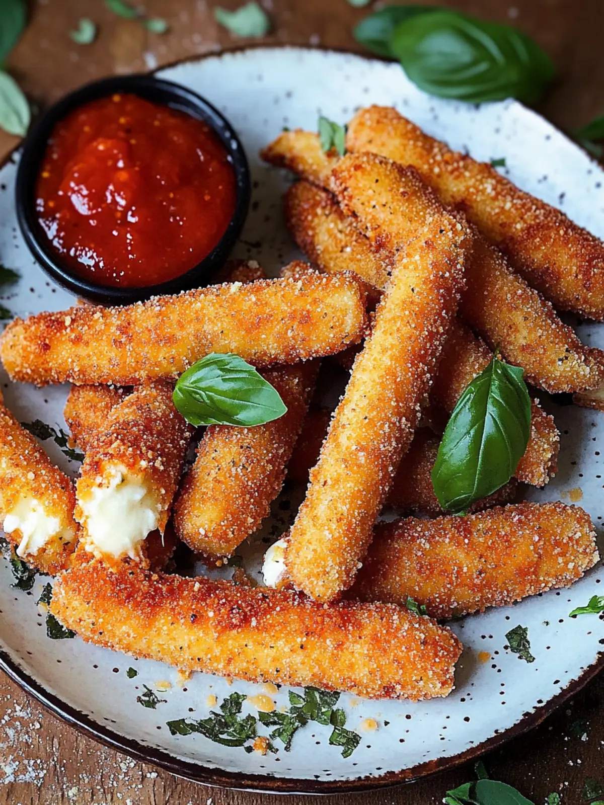 Hausgemachte Mozzarella-Käse-Sticks für den perfekten Snack 4 Hausgemachte Mozzarella-Käse-Sticks