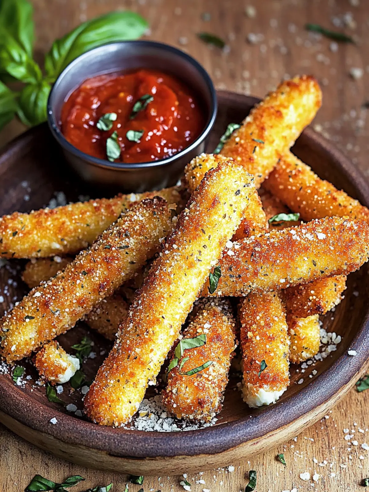 Hausgemachte Mozzarella-Käse-Sticks für den perfekten Snack 5 Hausgemachte Mozzarella-Käse-Sticks