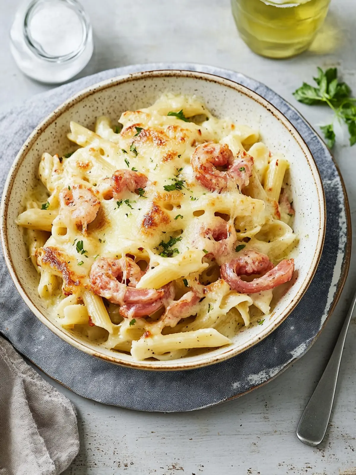 Schneller Nudelauflauf mit Schinken: Ein Komfort-Essen! 3 Schneller Nudelauflauf mit Schinken