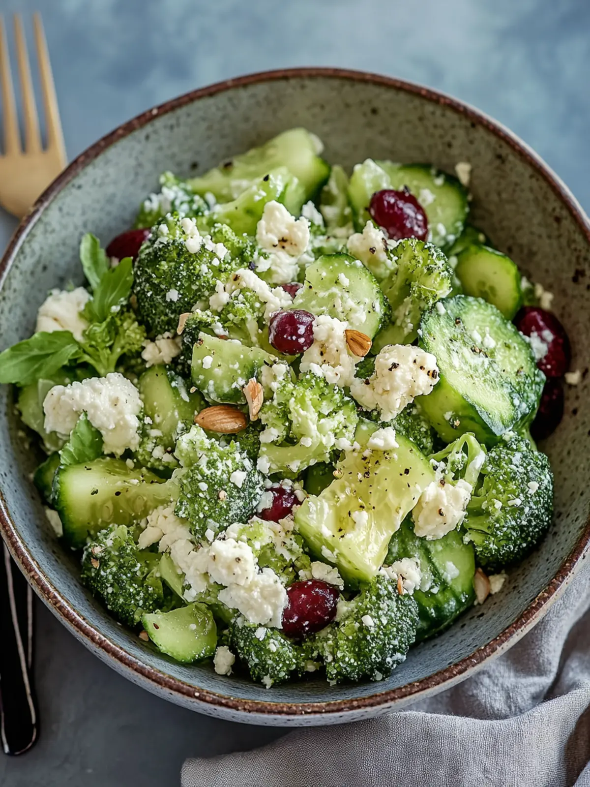 Gesunder Brokkoli-Salat mit cremigem Dressing, schnell gemacht 4 Brokkoli-Salat