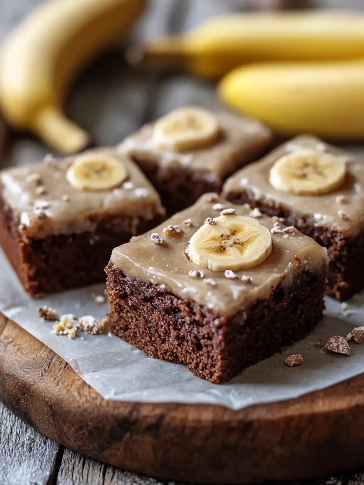 Saftige Bananenbrot-Brownies mit Frischkäse-Frosting genießen 3 Bananenbrot-Brownies