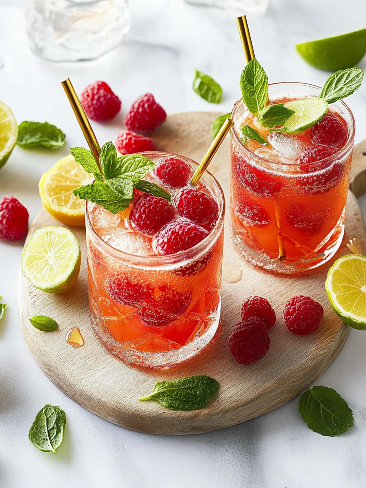 Erfrischender Himbeer-Mojito-Cocktail für heiße Tage 4 Himbeer-Mojito-Cocktail