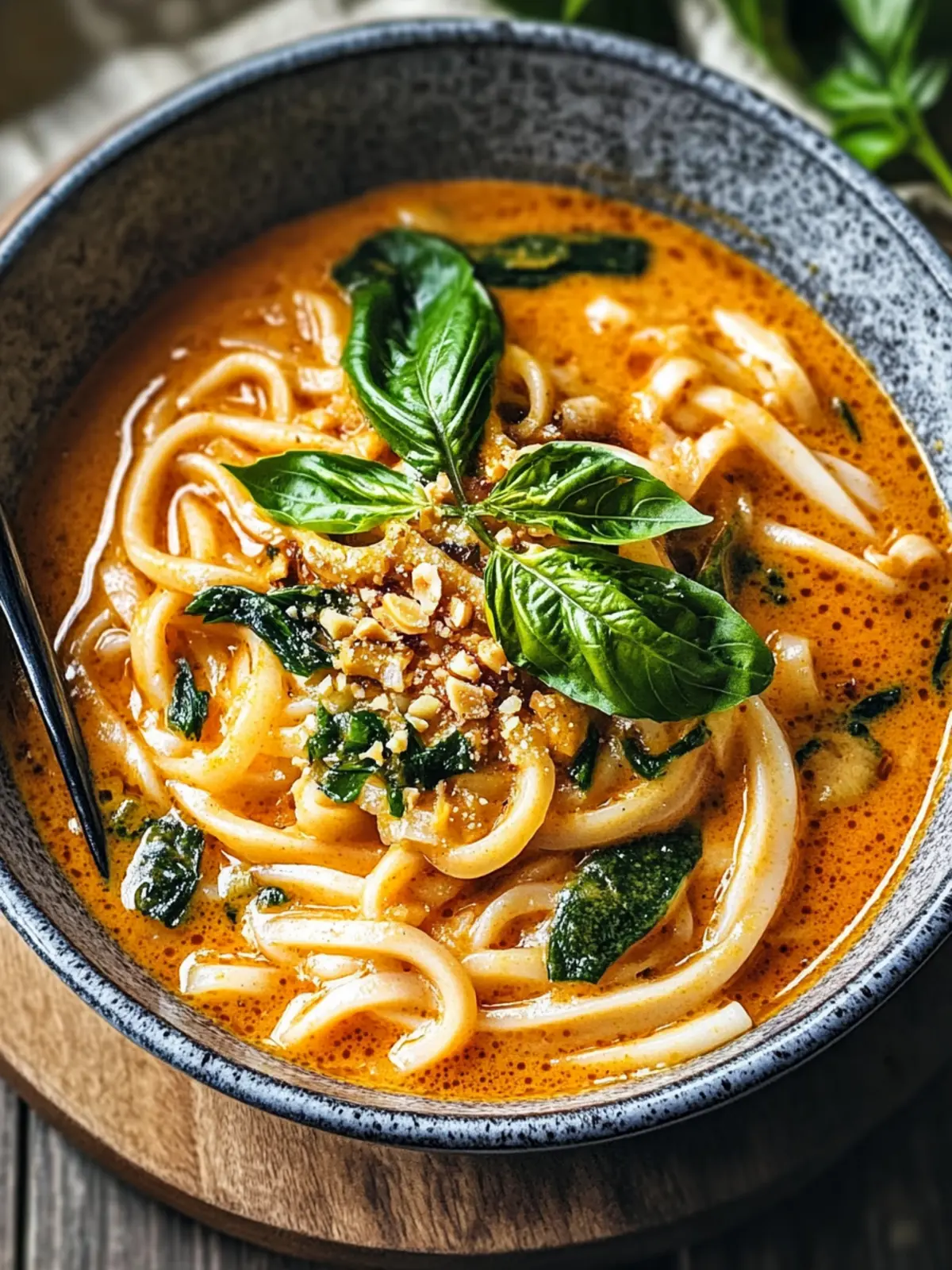Cremige Thai Rote Curry Udon Nudeln für schnelle Genussmomente 4 Cremige Thai rote Curry Udon Nudeln