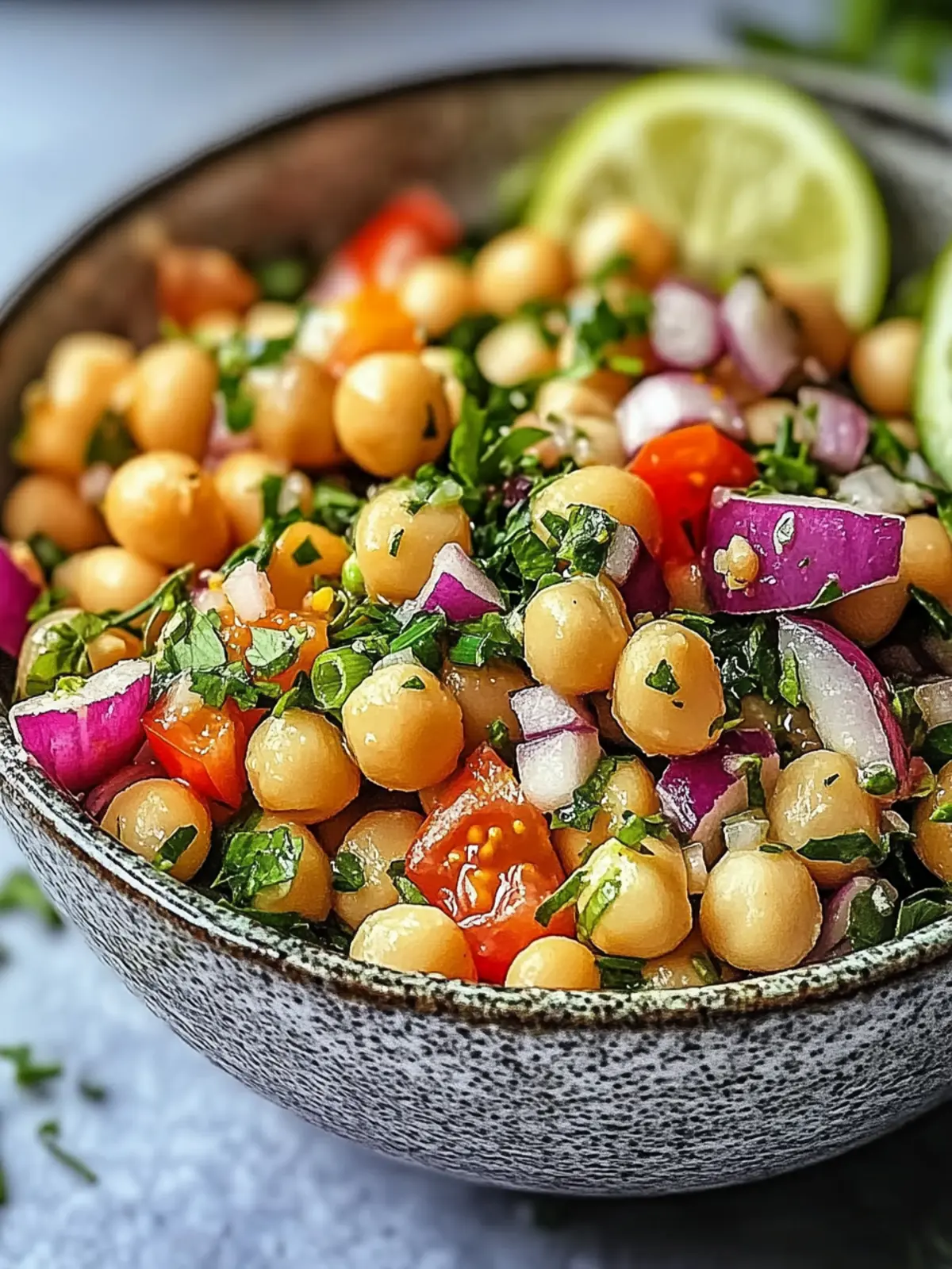 Köstlicher Tahini-Zitronen-Kichererbsen-Salat für jeden Tag 5 Tahini-Zitronen-Kichererbsen-Salat